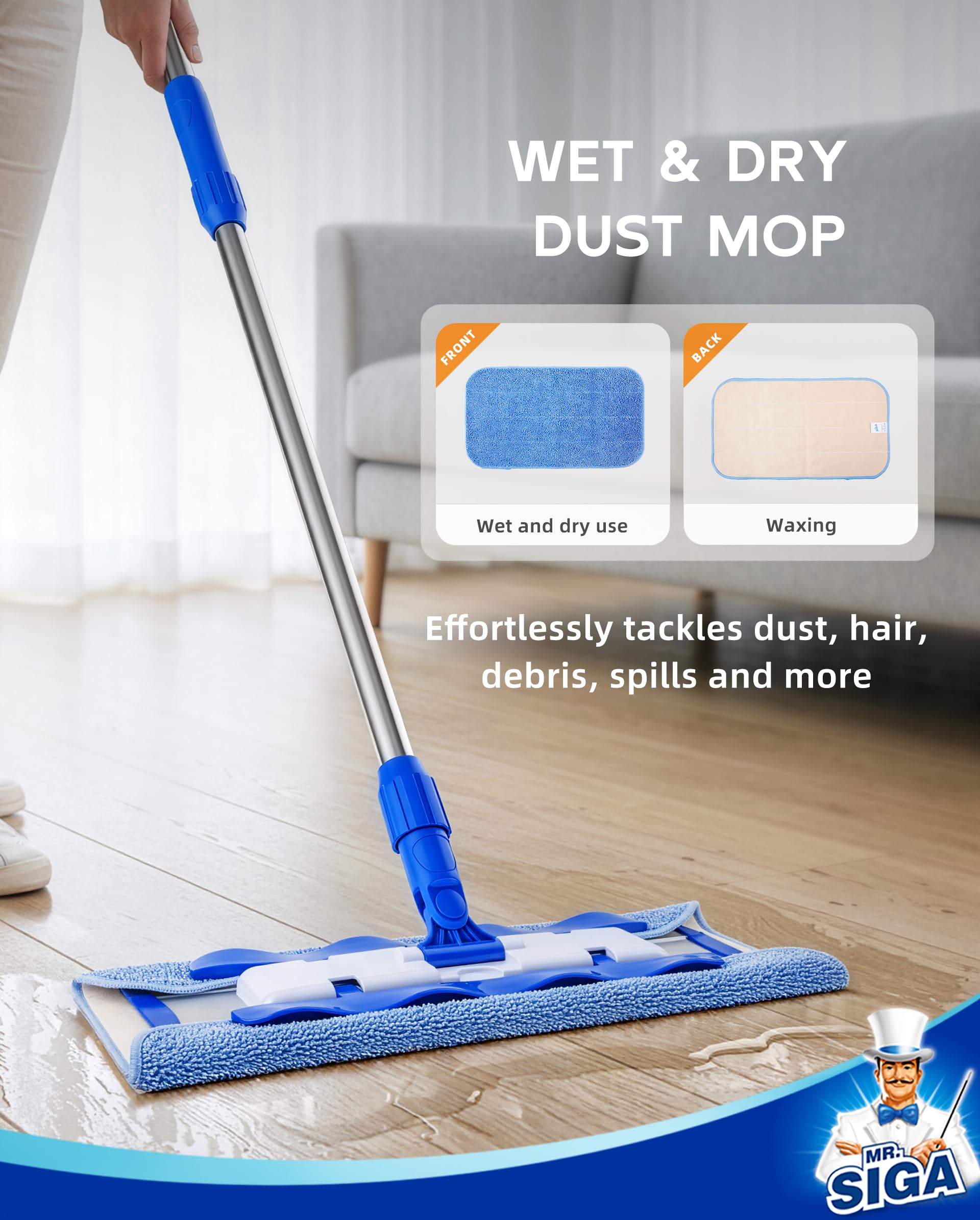 Professional Microfiber Mop for Hardwood