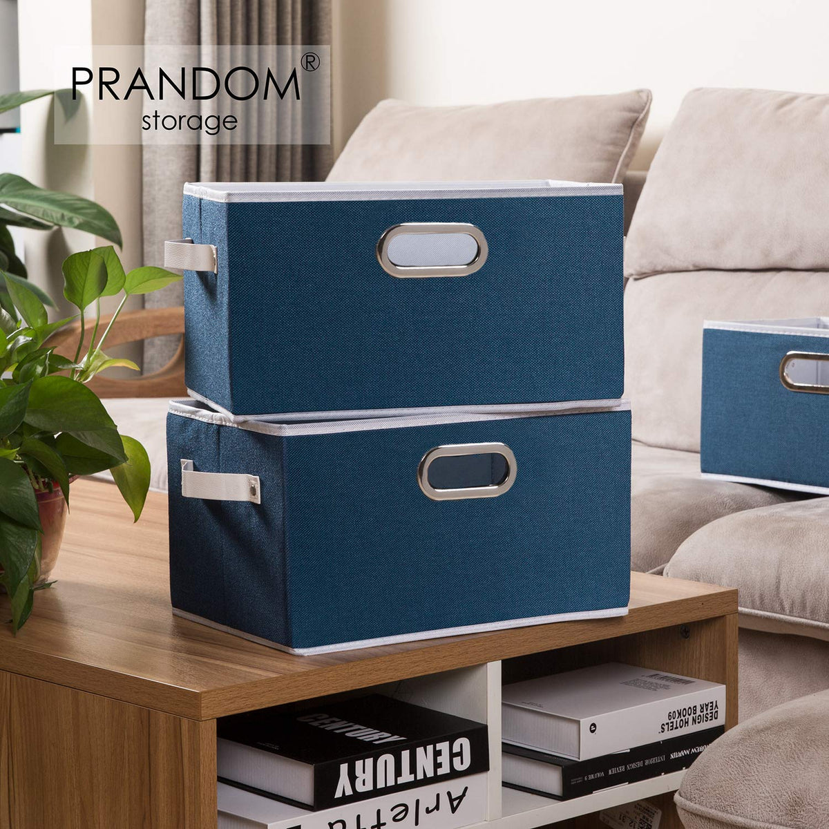 Large Collapsible Storage Baskets for Closet [3 (3 Count)