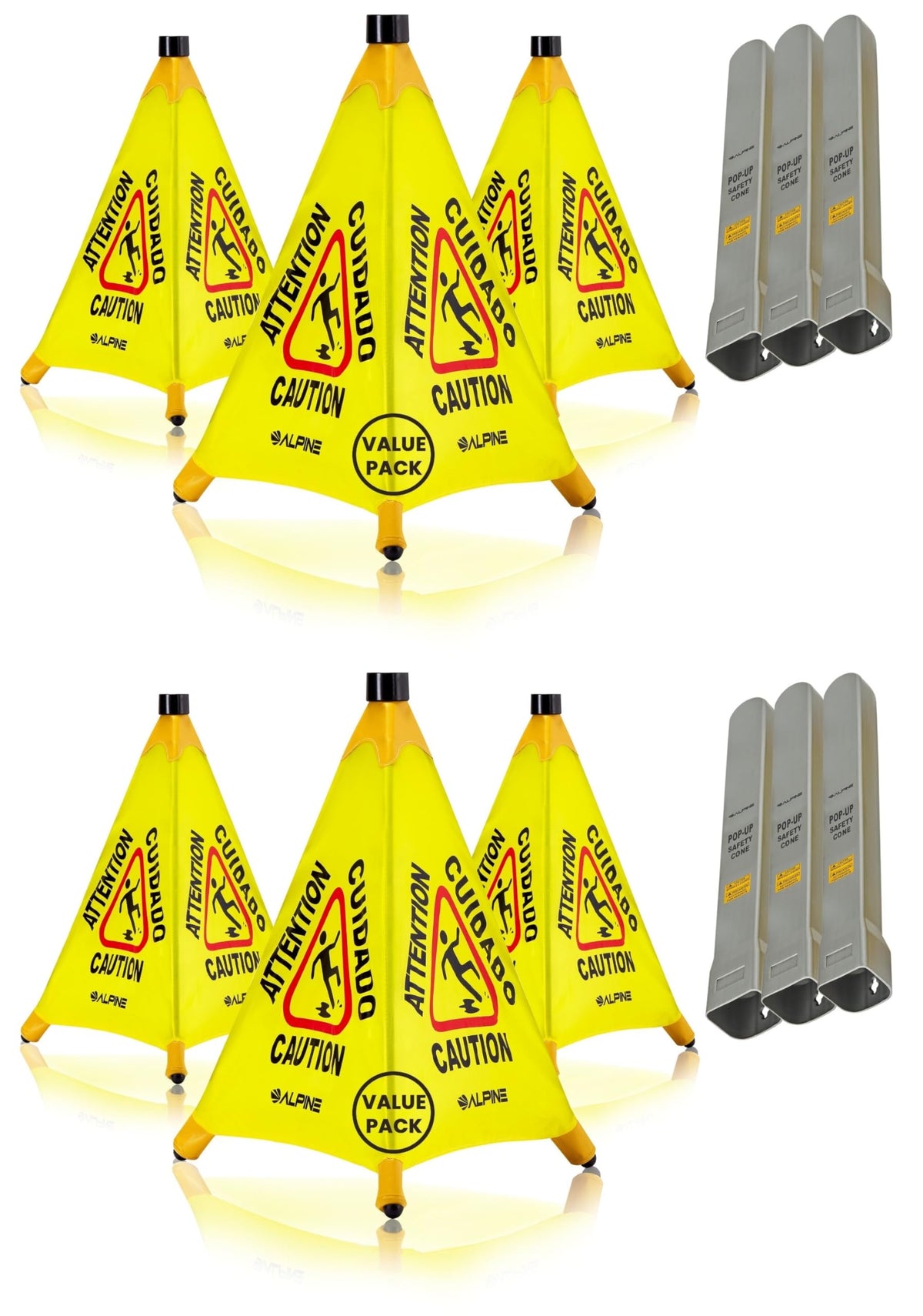 Caution Wet Floor Sign 6 Pack (6 Count)