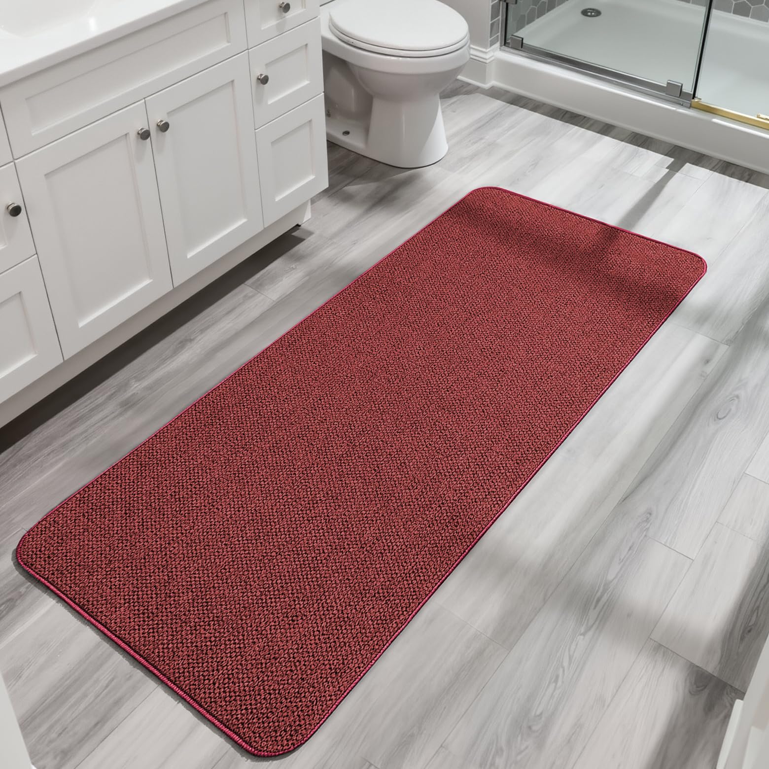 Bath Mat Ultra Thin Bathroom Runner Rugs (18 Sq Ft)