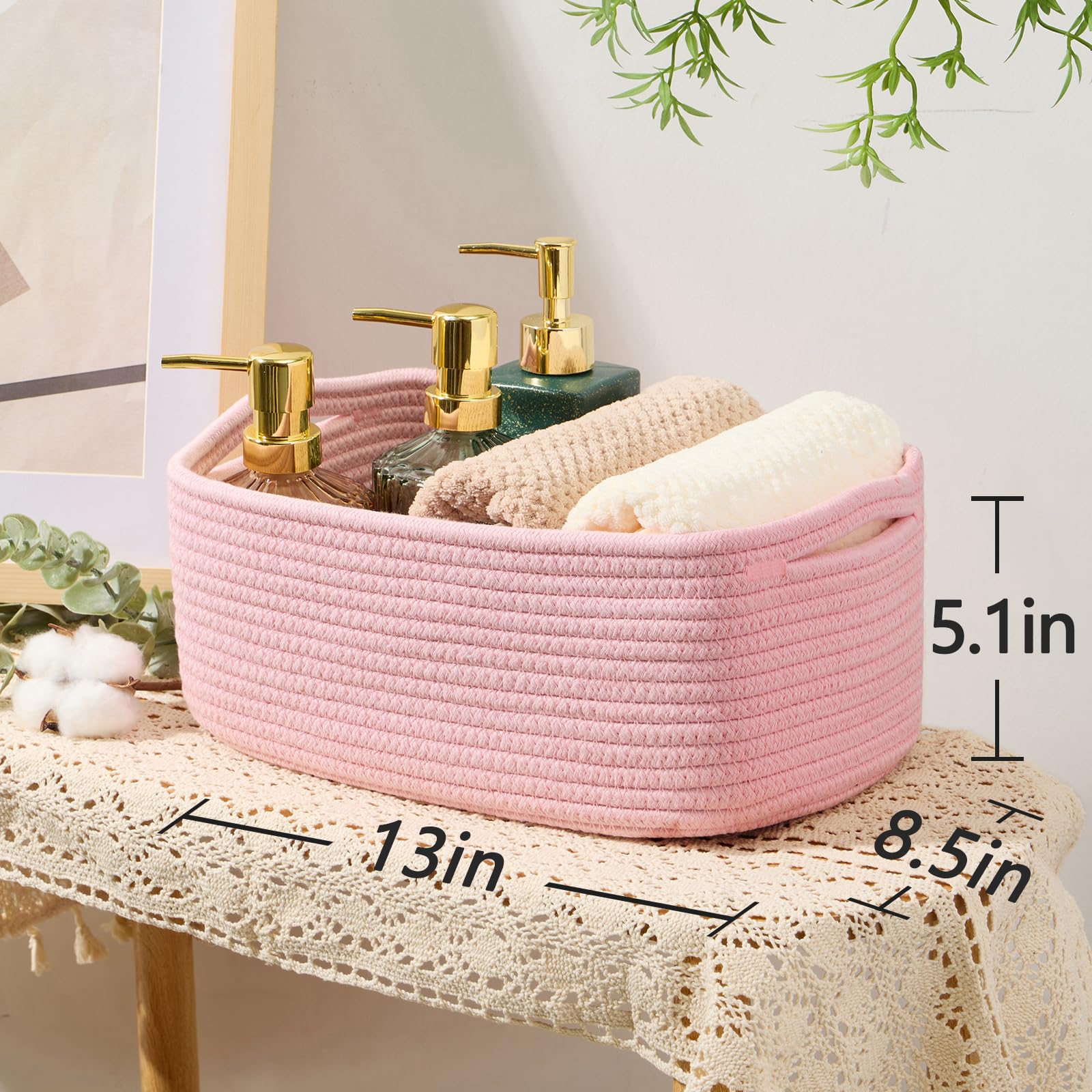 Small Storage Baskets for Organizing (3 Count)