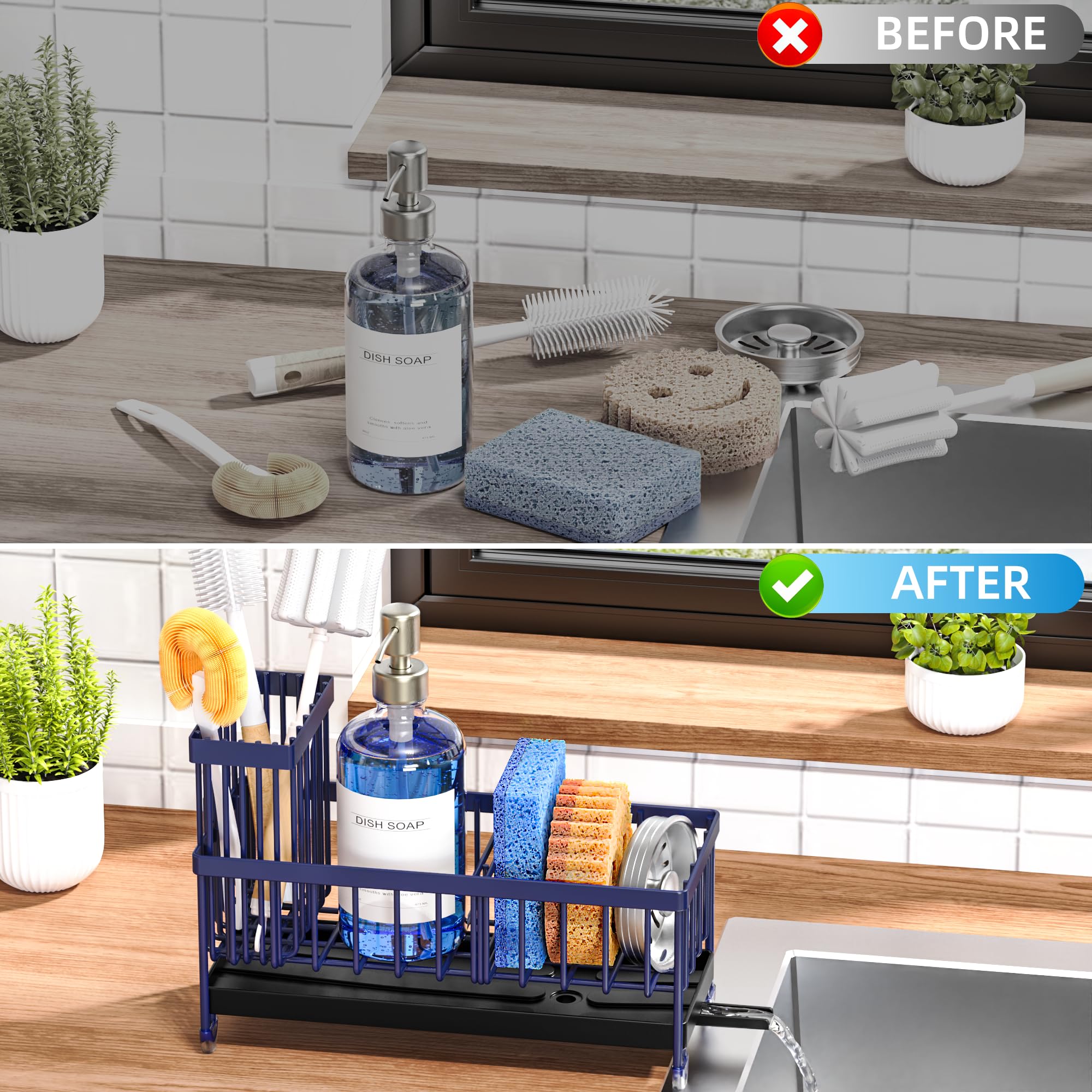 Sponge Holder for Kitchen Sink