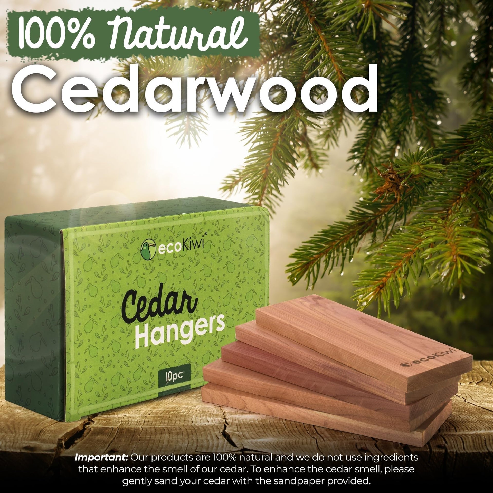 Cedar Blocks for Clothes Storage (10 Count)