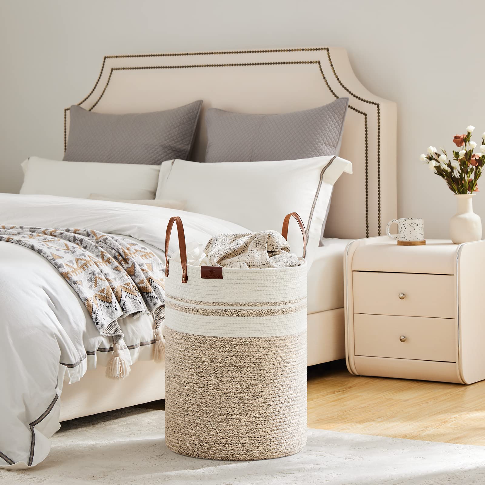 58L Tall Woven Rope Laundry Hamper (1961.2133 Fl Oz) - ModHome Supplies