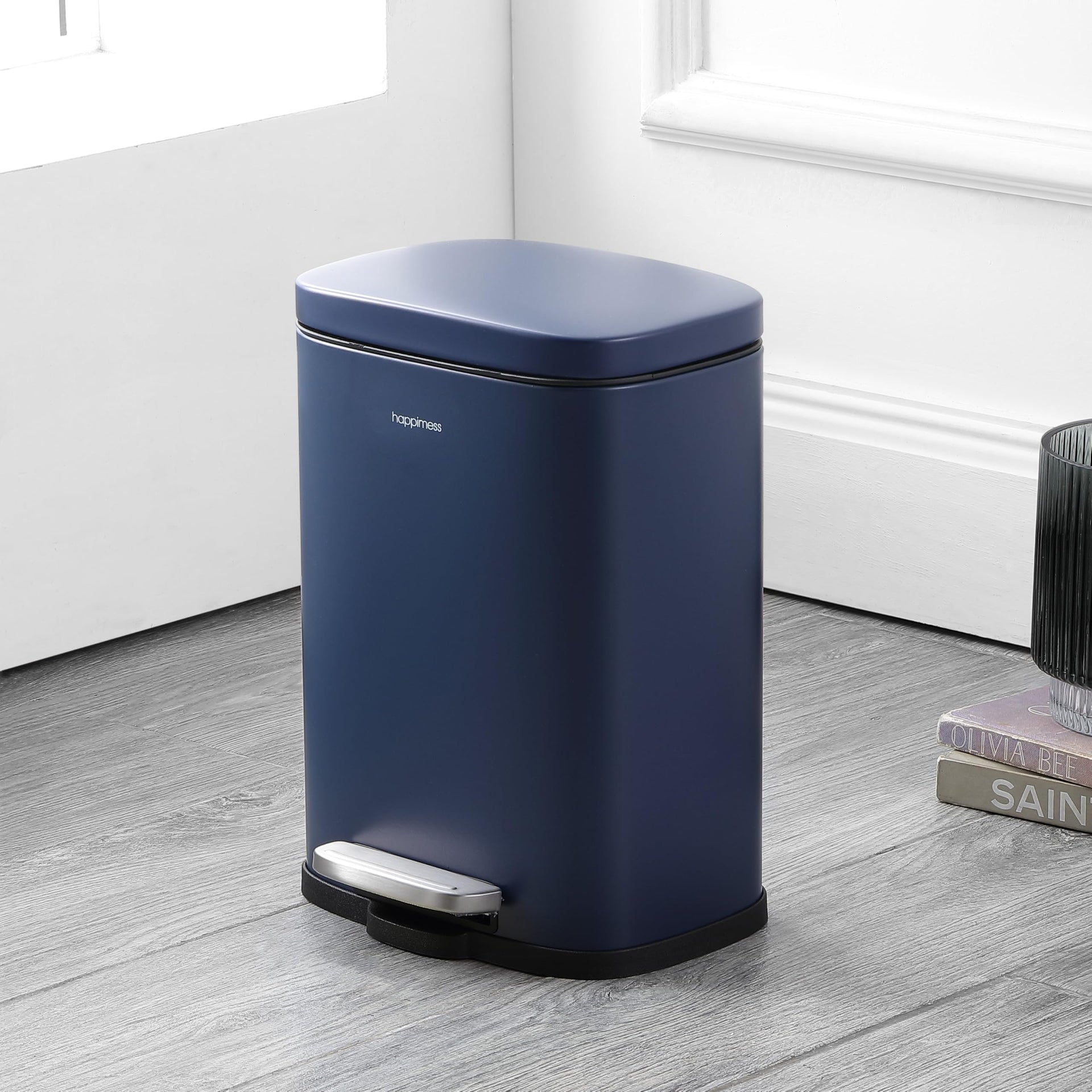 Connor 2 Piece Iron Trash Can (2 Count)