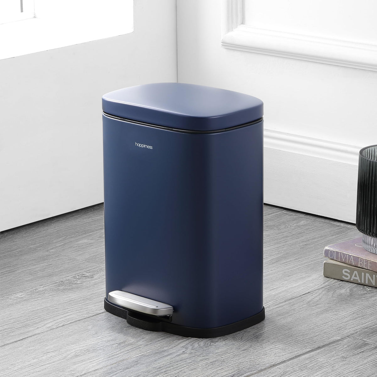 Connor 2 Piece Iron Trash Can (2 Count)