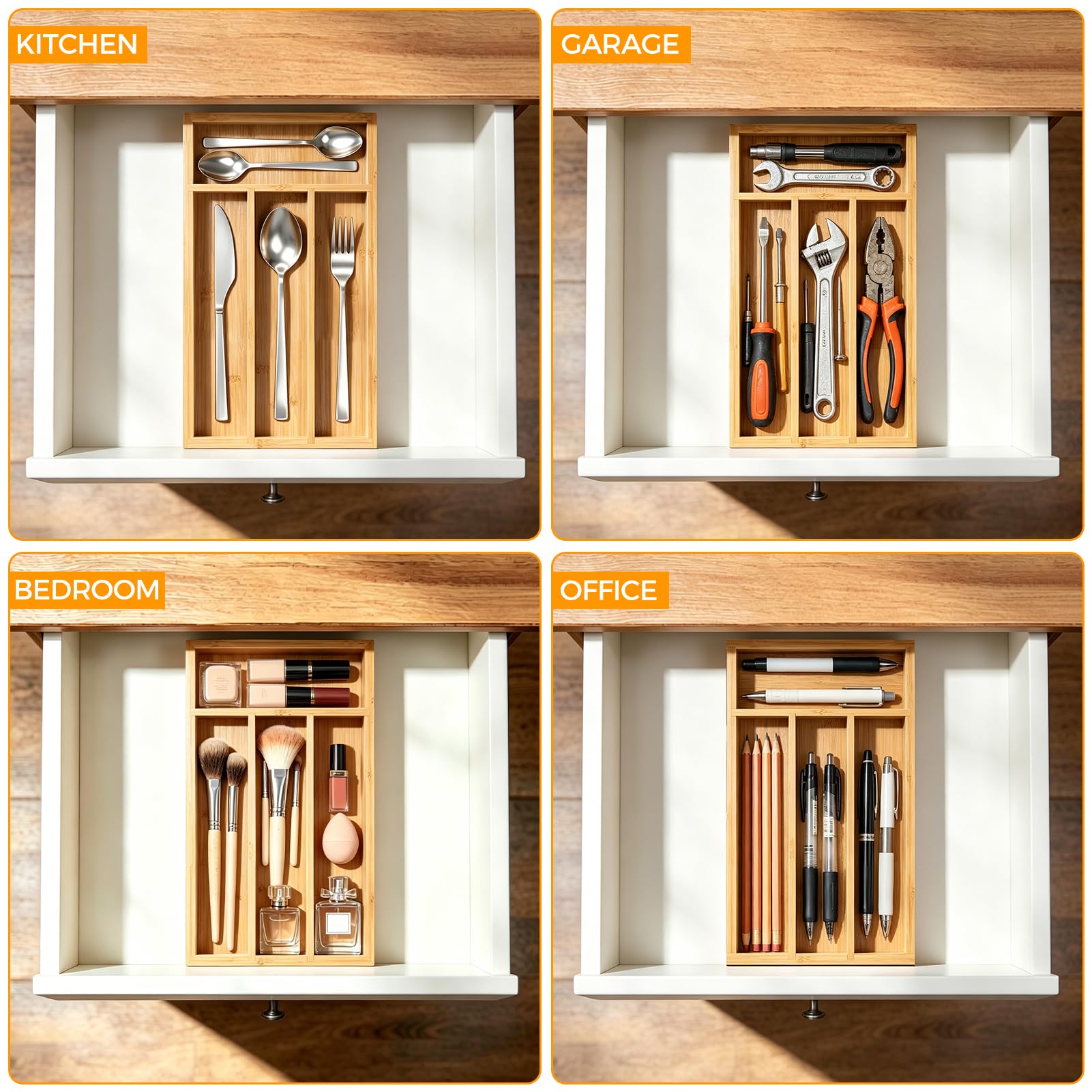 Small Silverware Drawer Organizer