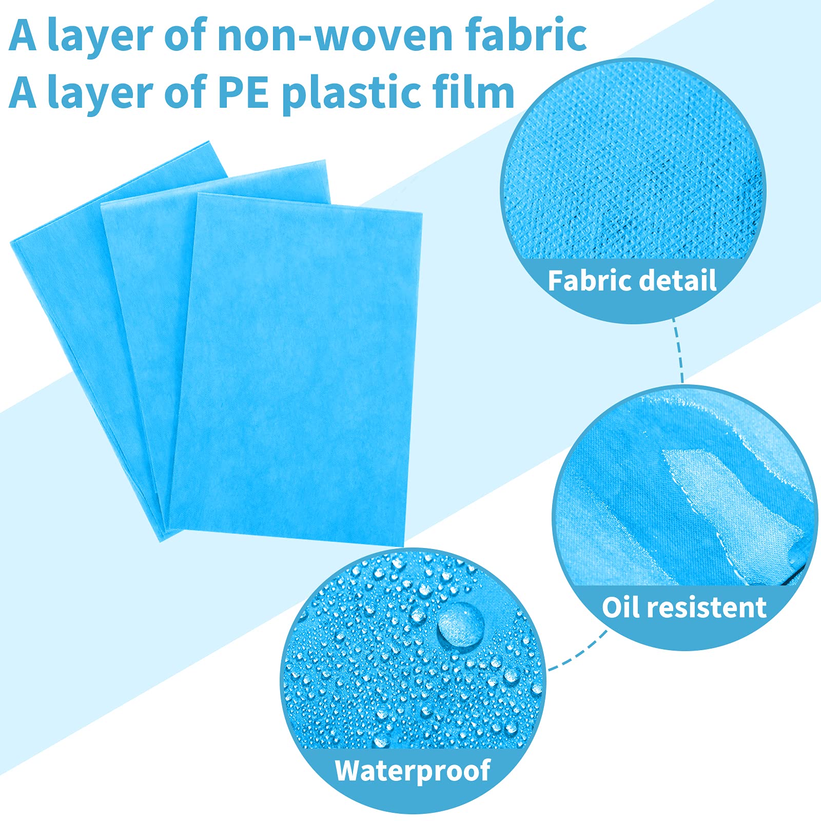 100 Pcs 31.5 x 71 Inch Disposable Bed Sheets Oil