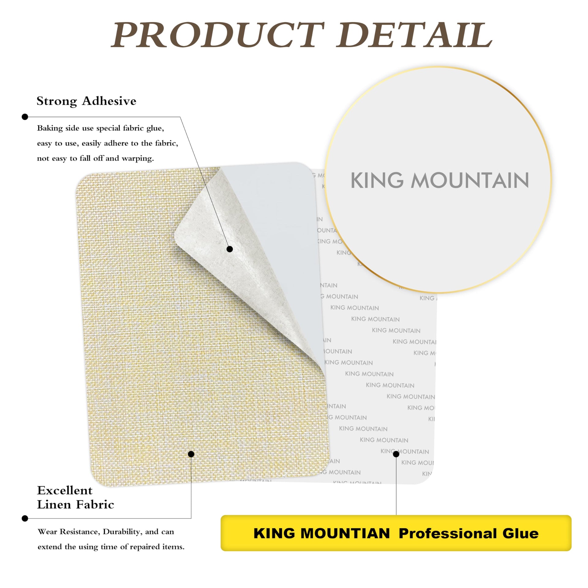 Coarse Linen Repair Patches