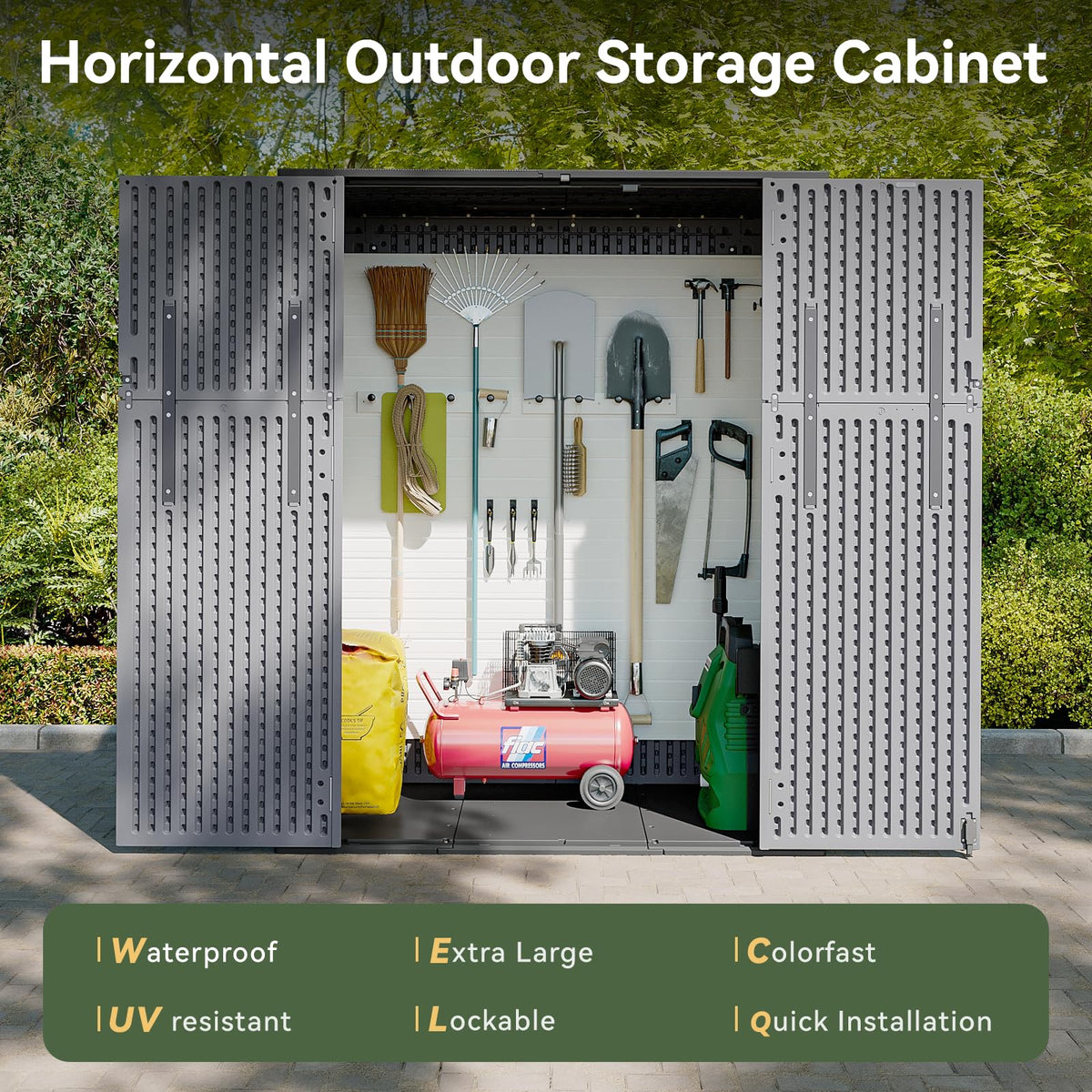 Horizontal Storage Sheds 61 Cu.ft
