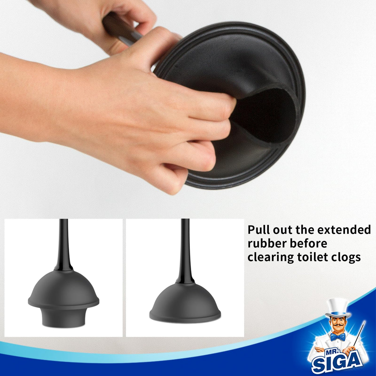 Toilet Plunger and Brush Combo for Toilet Cleaning (2 Count)