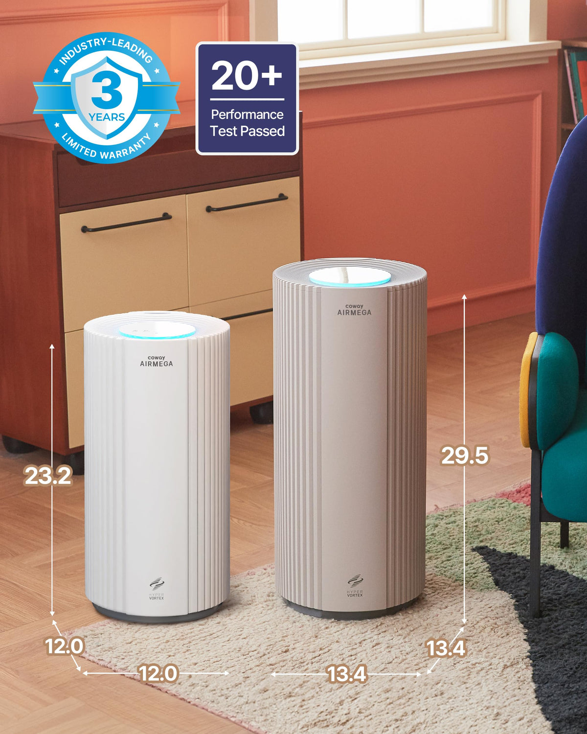 Air Purifier for Large Room Whole Home Up to 3