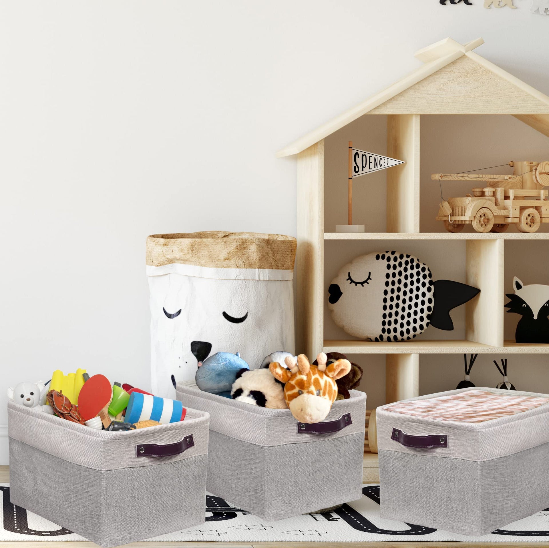 15" x 11" Large Fabric Storage Bin (3 Count)