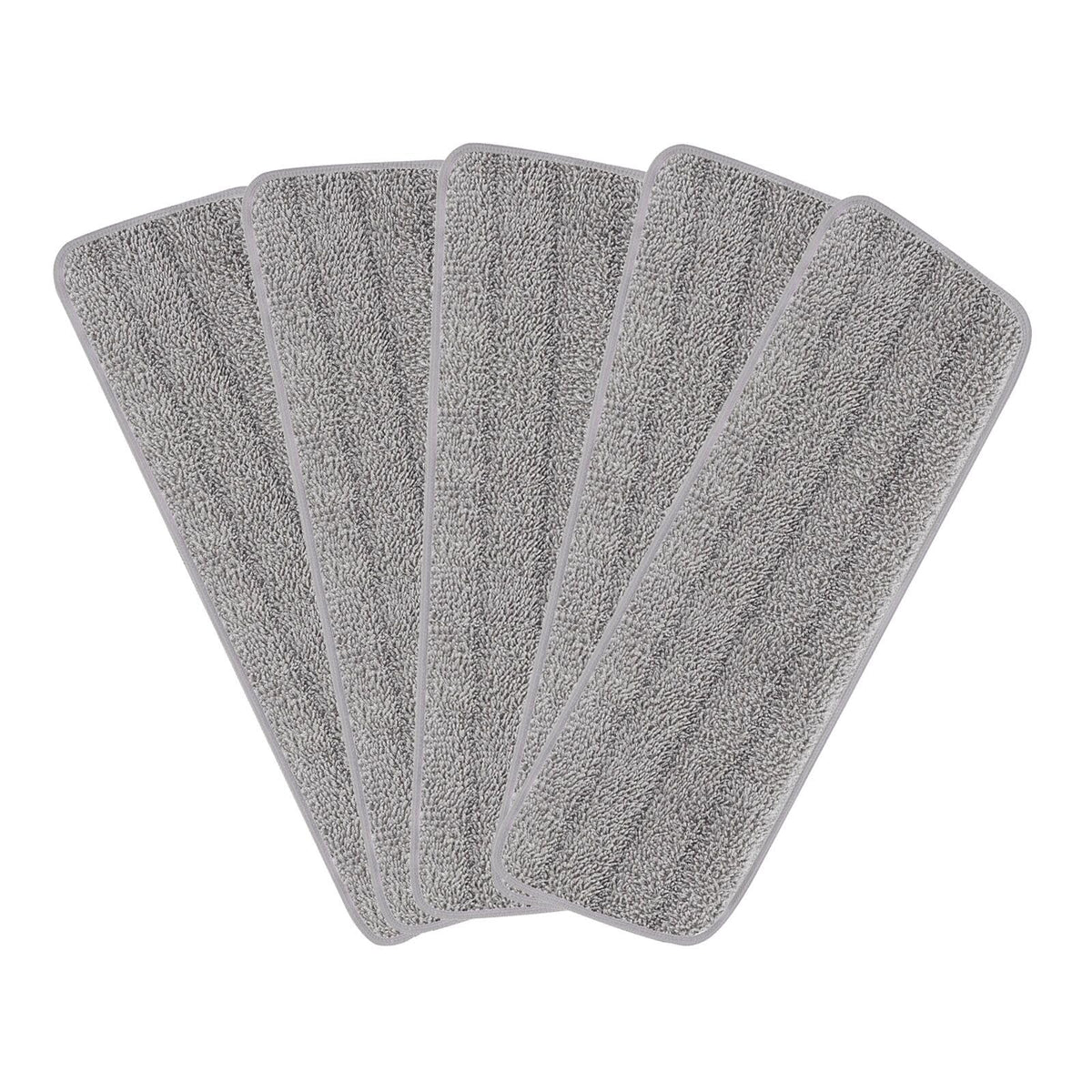 16.5 inch Reusable Mop Pads Microfiber Spray Mop Replacement Heads for Wet (5 Count)