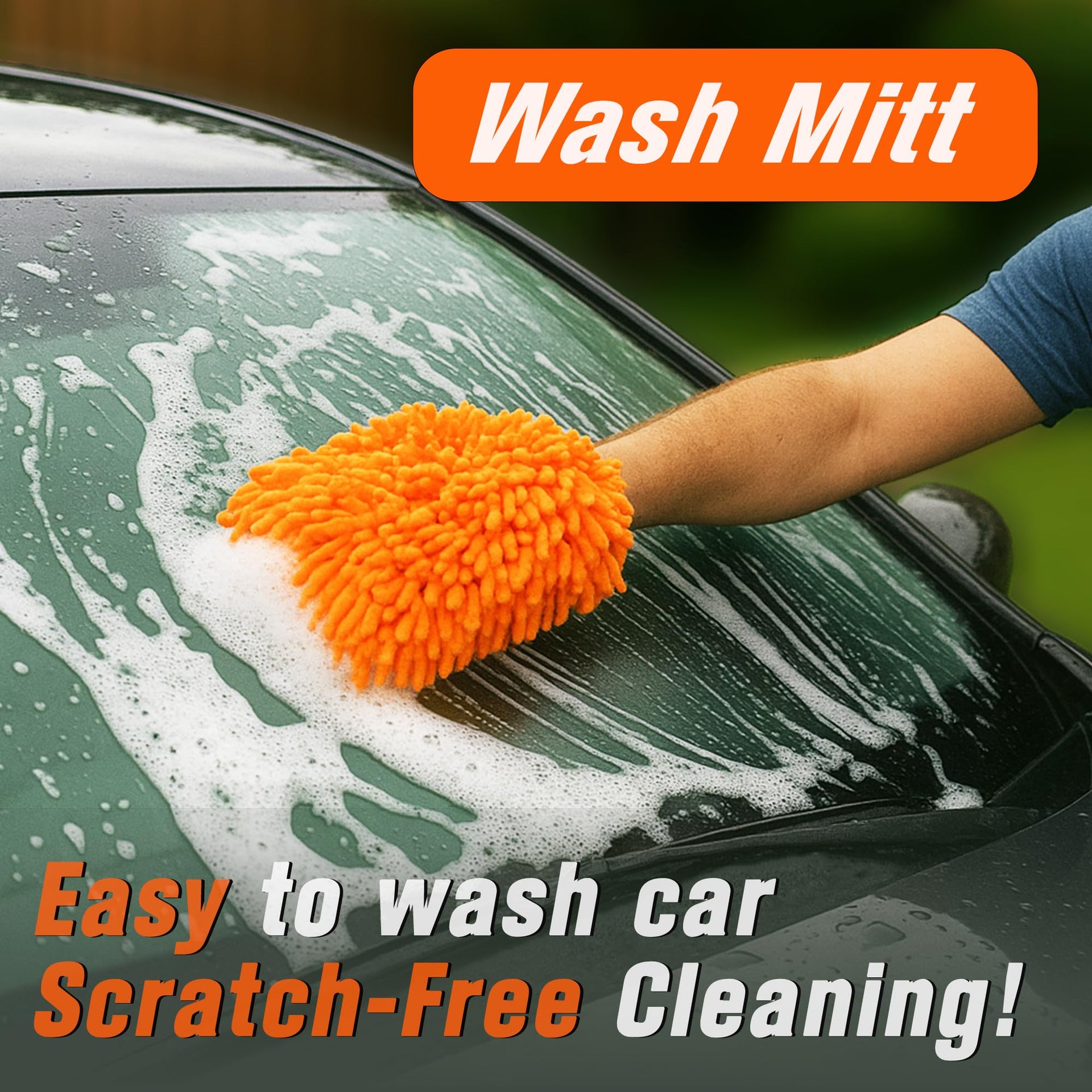 Microfiber Car Wash Mitt (2 Count)