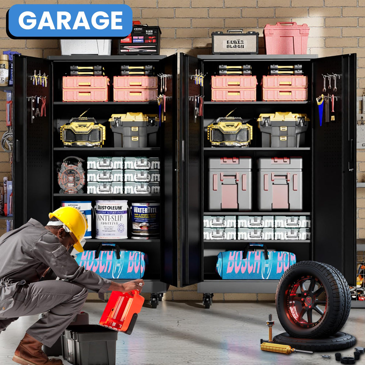 Metal Storage Cabinet for Garage