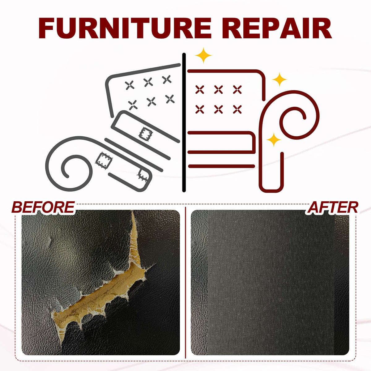 Leather Patches Tape for Furniture