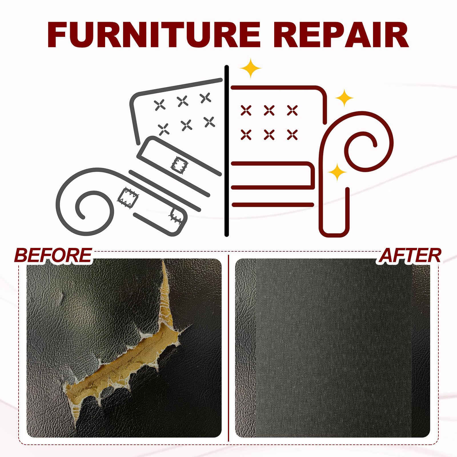 Leather Patches Tape for Furniture
