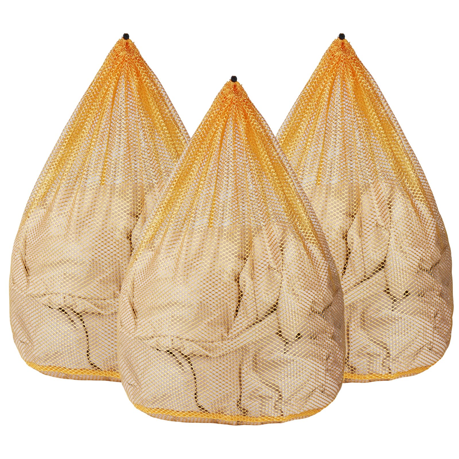 3Pcs Mesh Laundry Bags Washing Machine Mesh Wash Bags Jumbo for Delicates Clothes (3 Count)