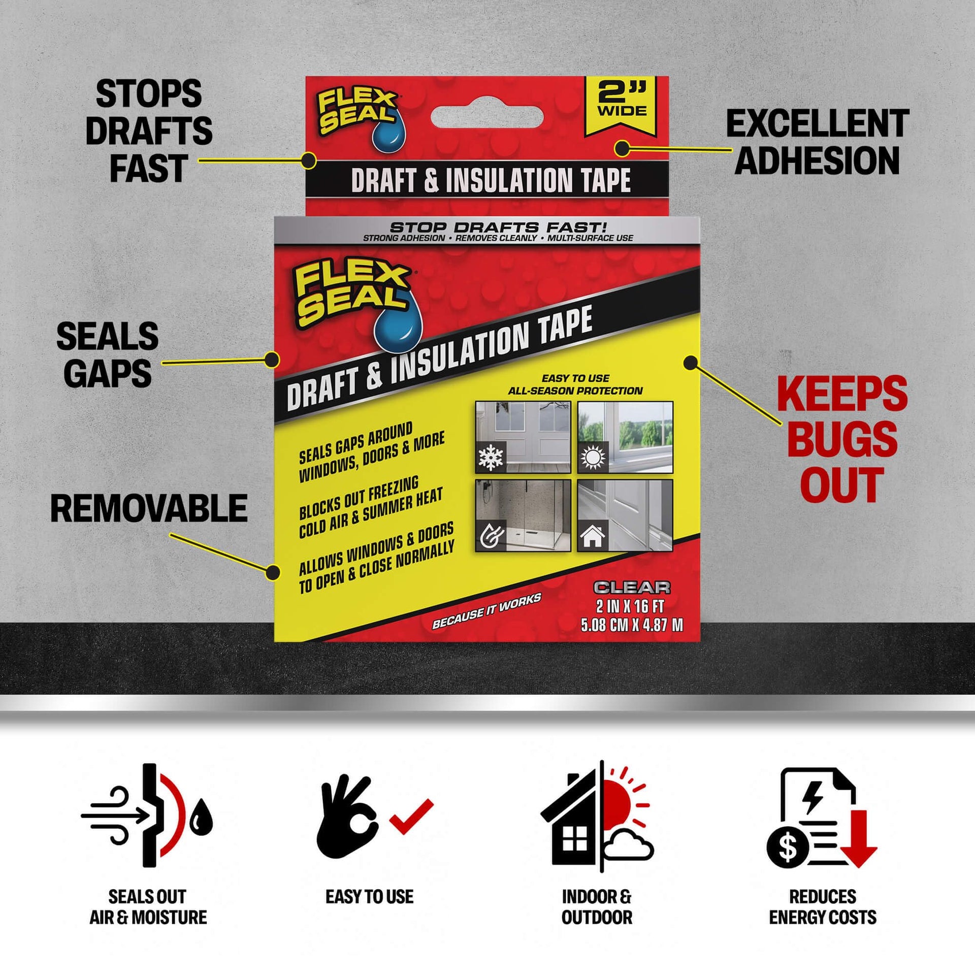 Draft and Insulation Sealing Tape