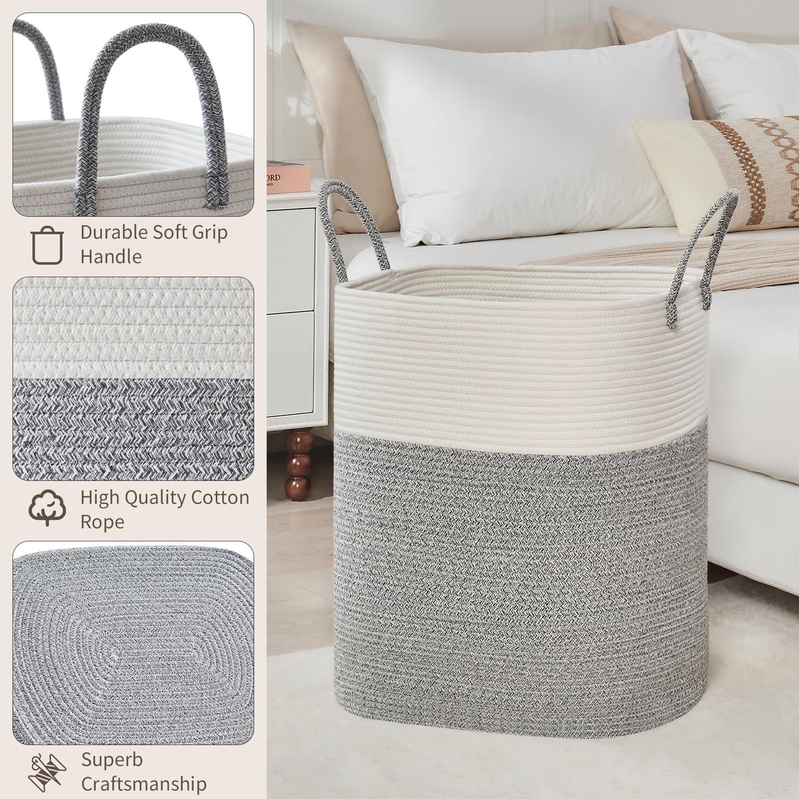 Laundry Basket with Handles