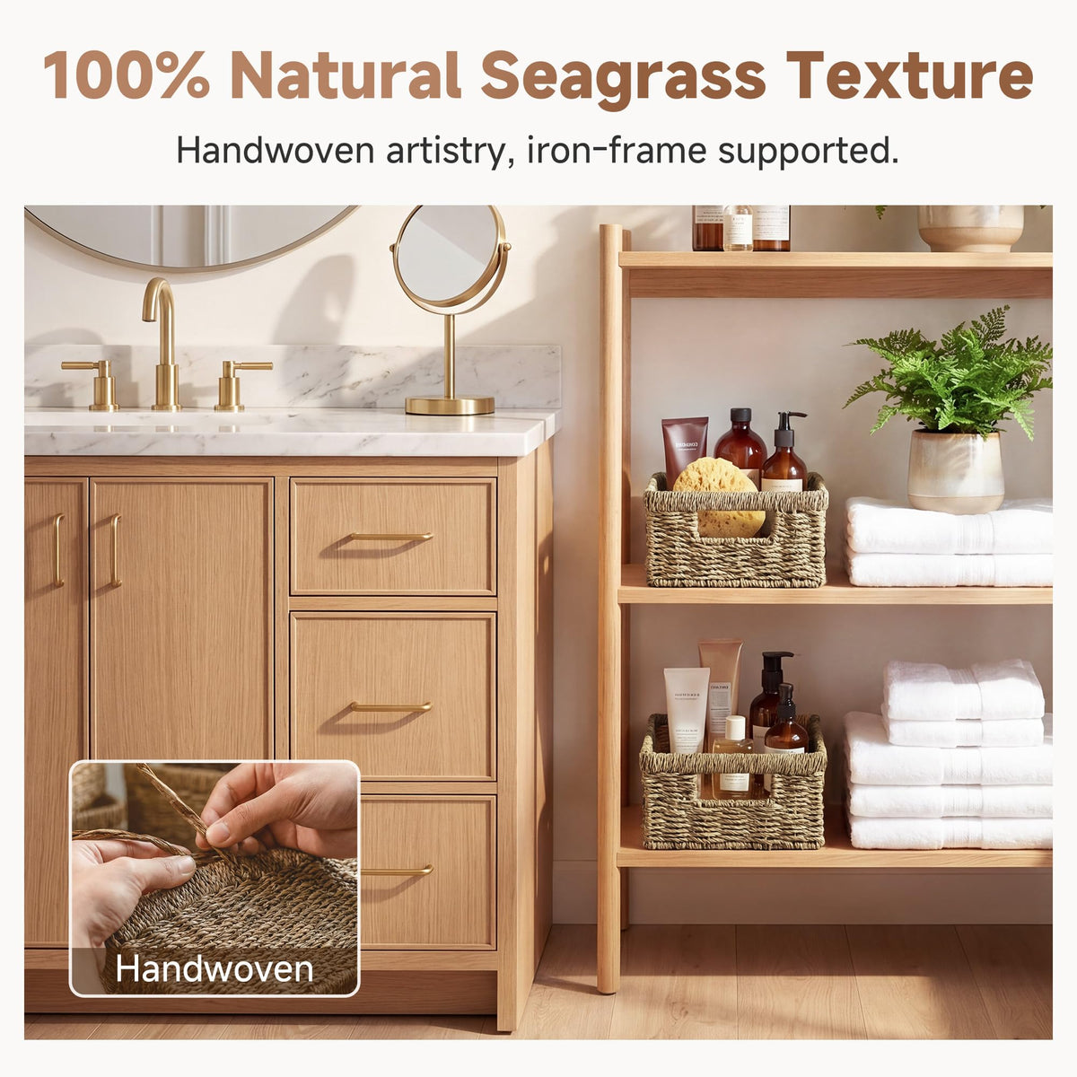 Wicker Baskets for Organizing (2 Count)
