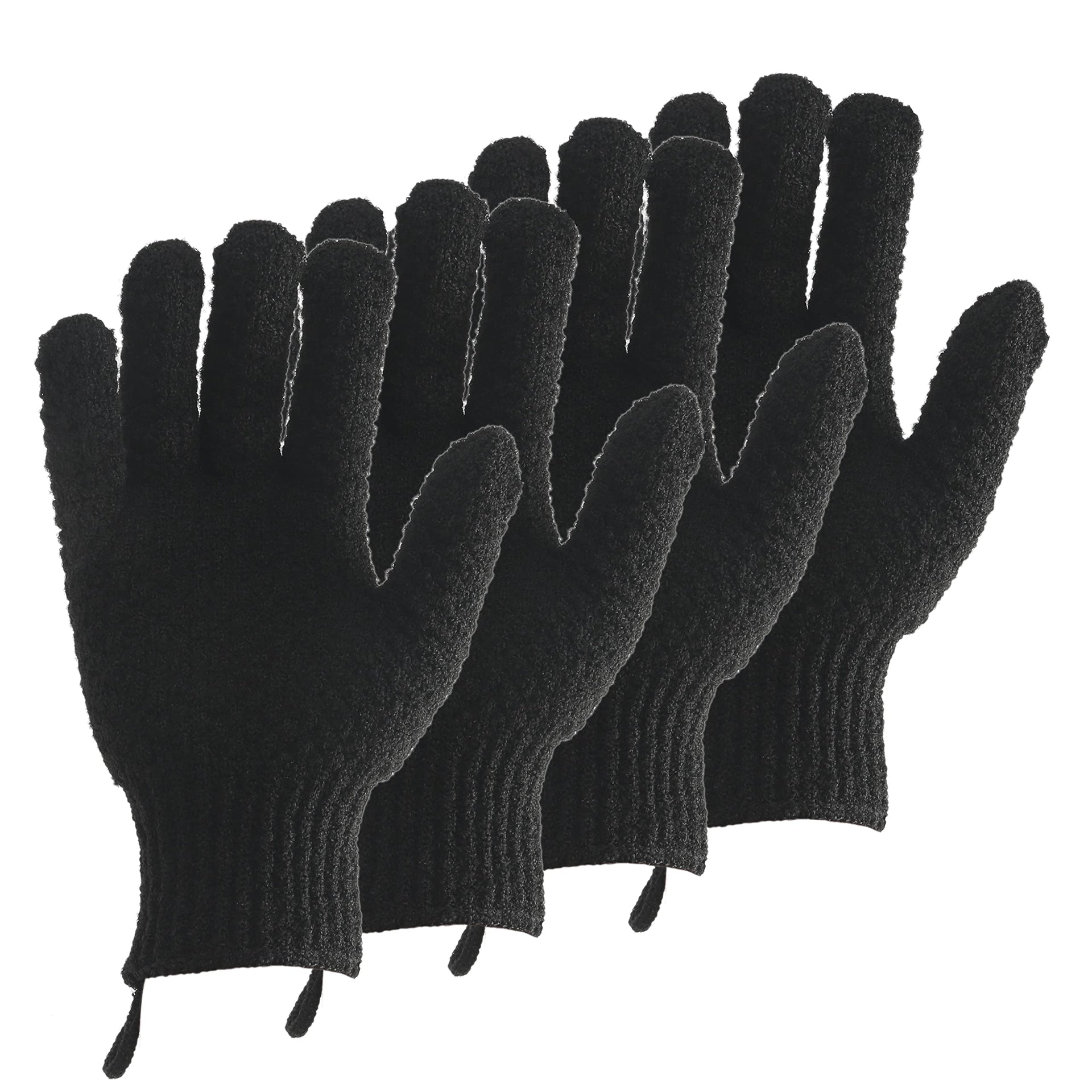 2 Pairs Bath Exfoliating Gloves for men and women (4 Count)