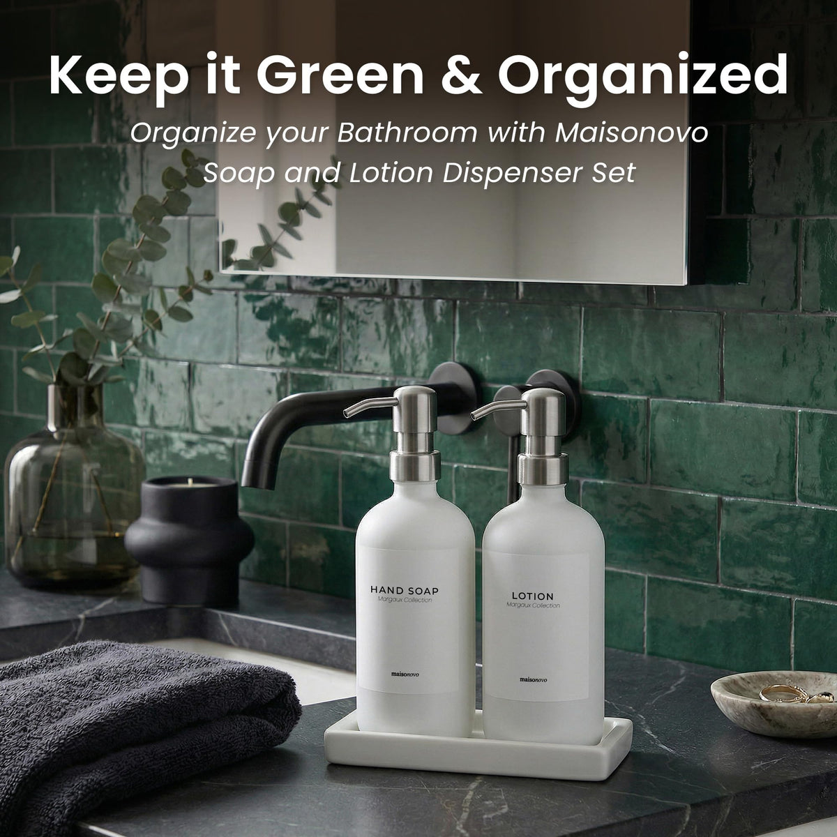 Bathroom Soap Dispenser Set (3 Count)