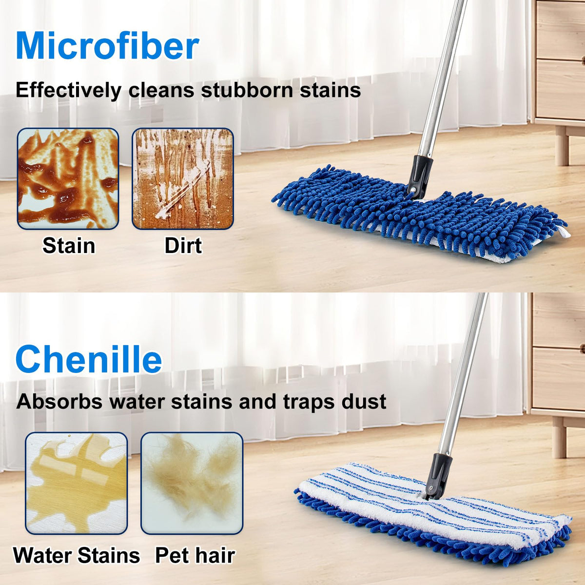 Microfiber Dust Mop for Hardwood Floors - ModHome Supplies