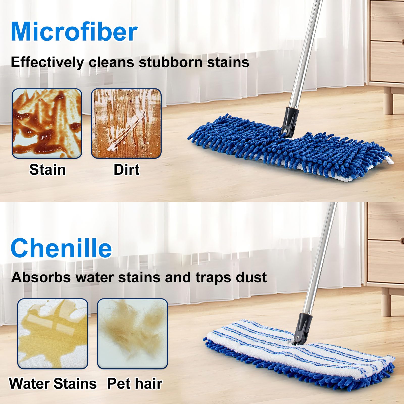 Microfiber Dust Mop for Hardwood Floors - ModHome Supplies