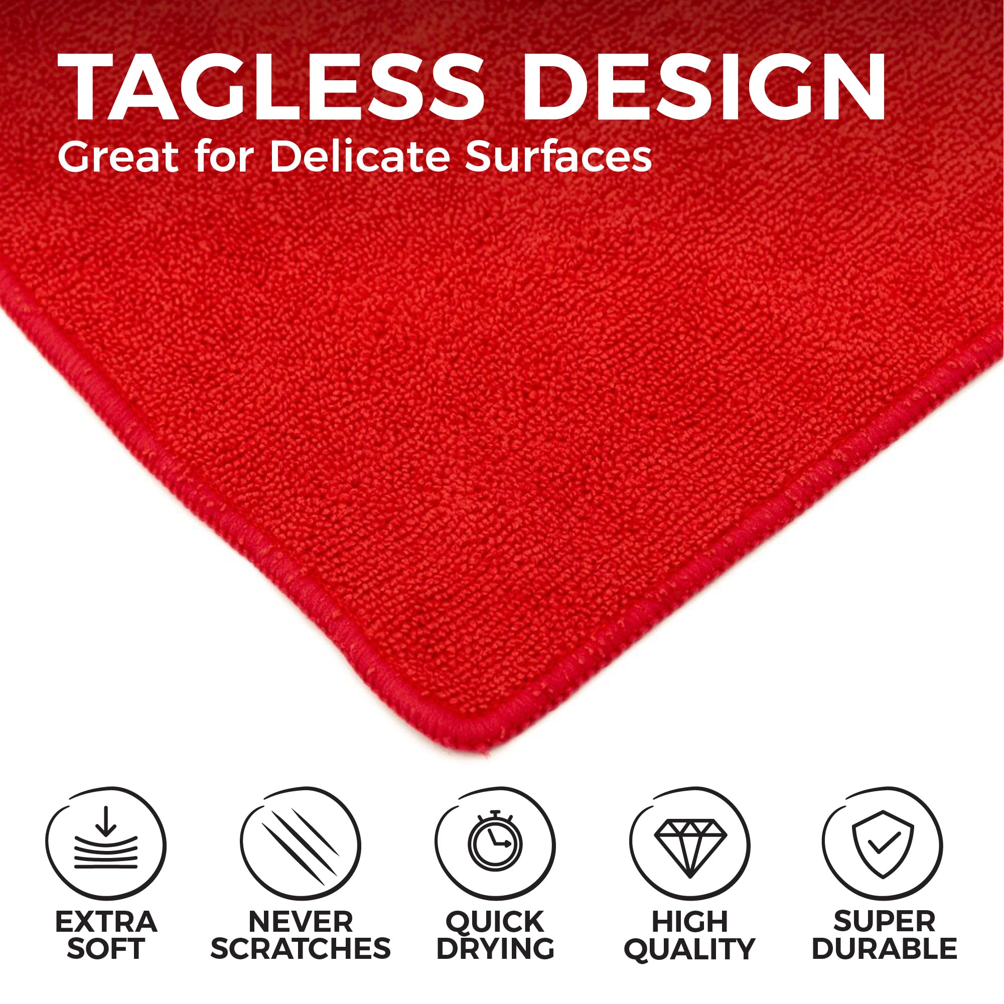All Purpose Microfiber Terry Cleaning Towels (12 Count)
