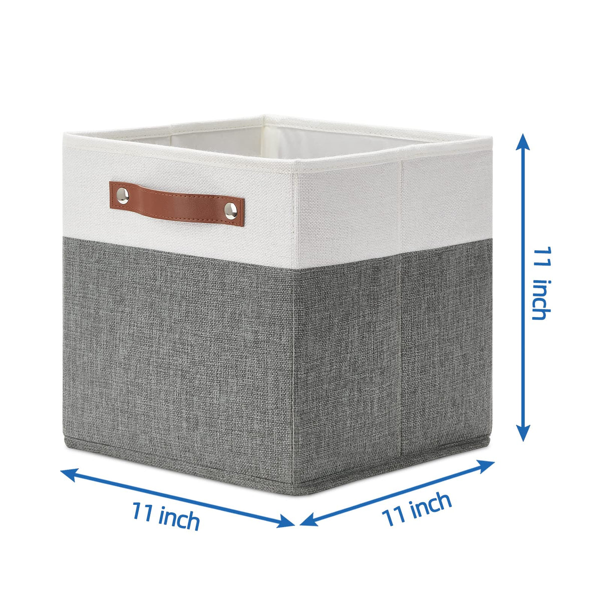 Cube Storage Bins 4 Pack Storage Cubes 11?11 Fabric Storage Bins Foldable Cube Storage Baskets with Handles
