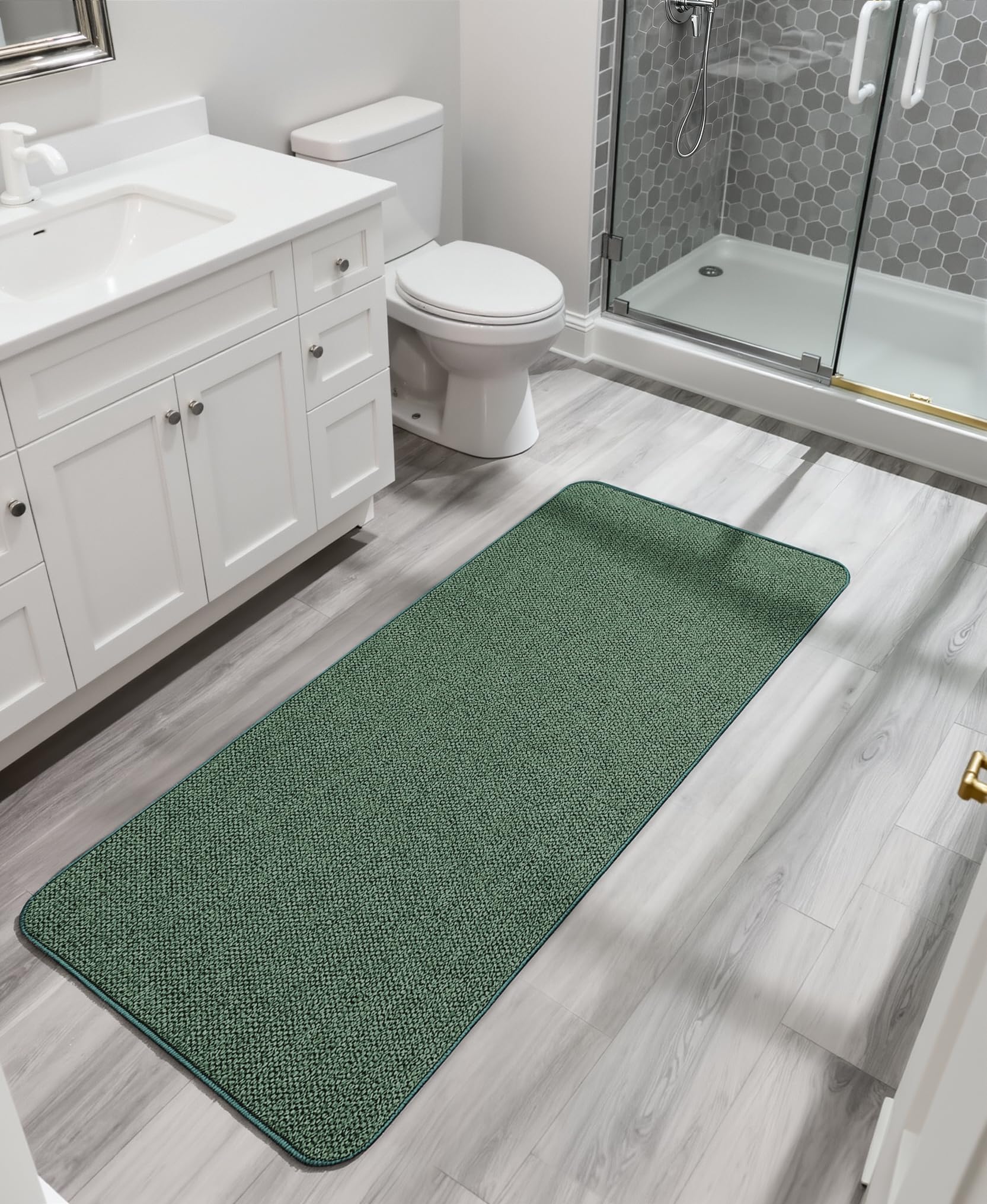 Bath Mat Ultra Thin Bathroom Runner Rugs