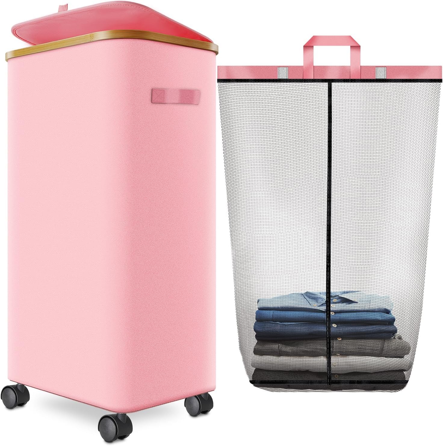 Laundry Hamper with Wheels