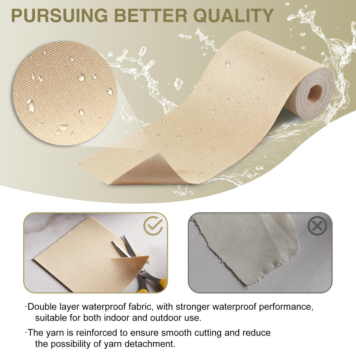Canvas Repair Tape 4×70 Inch Waterproof Self