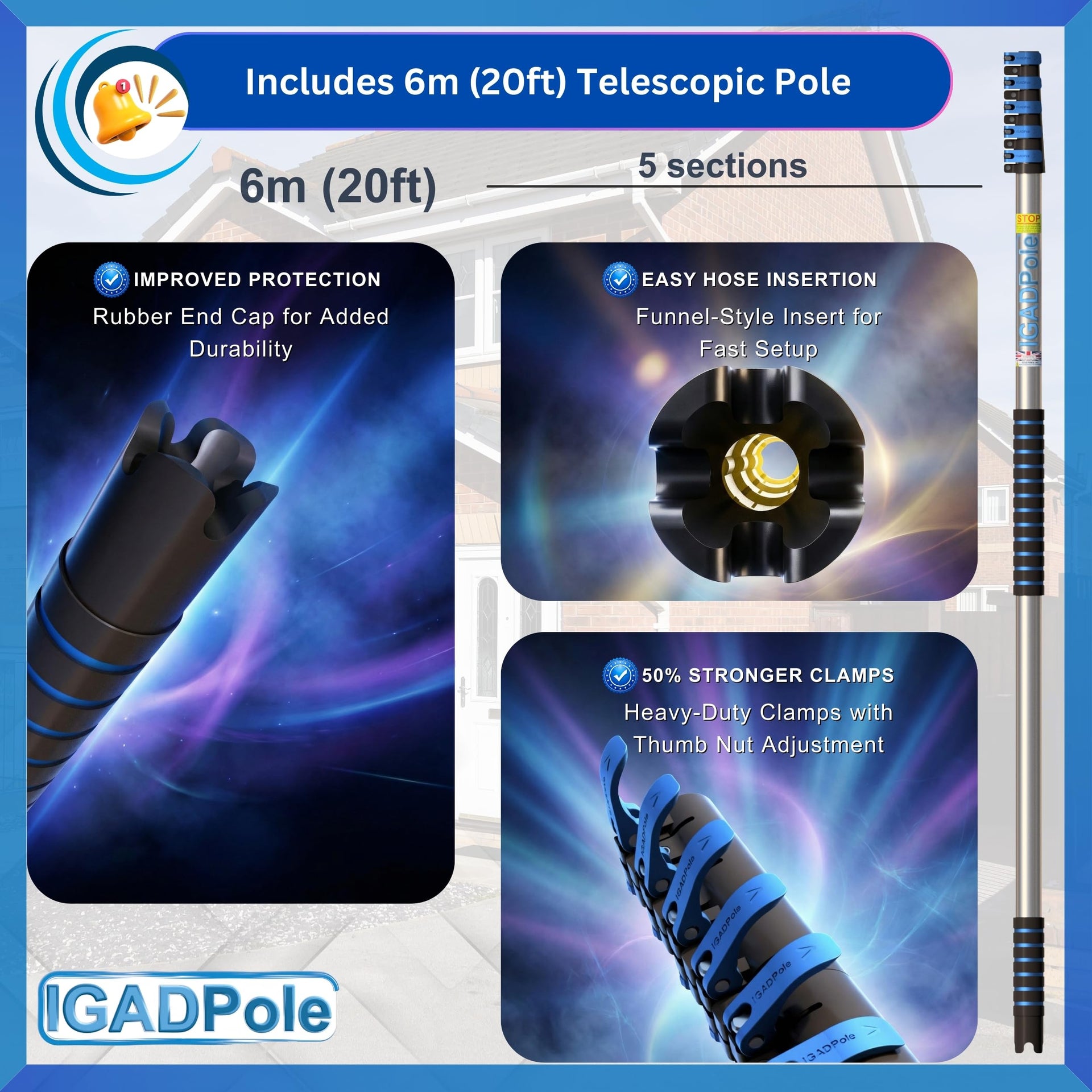 Pole 20 FT Water