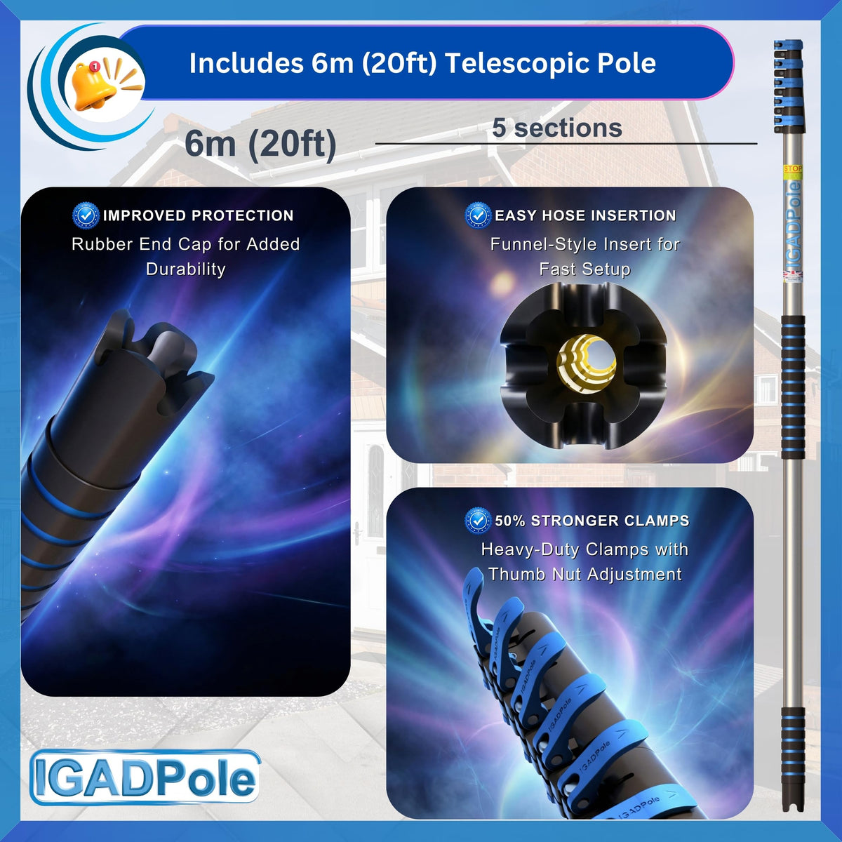 Pole 20 FT Water