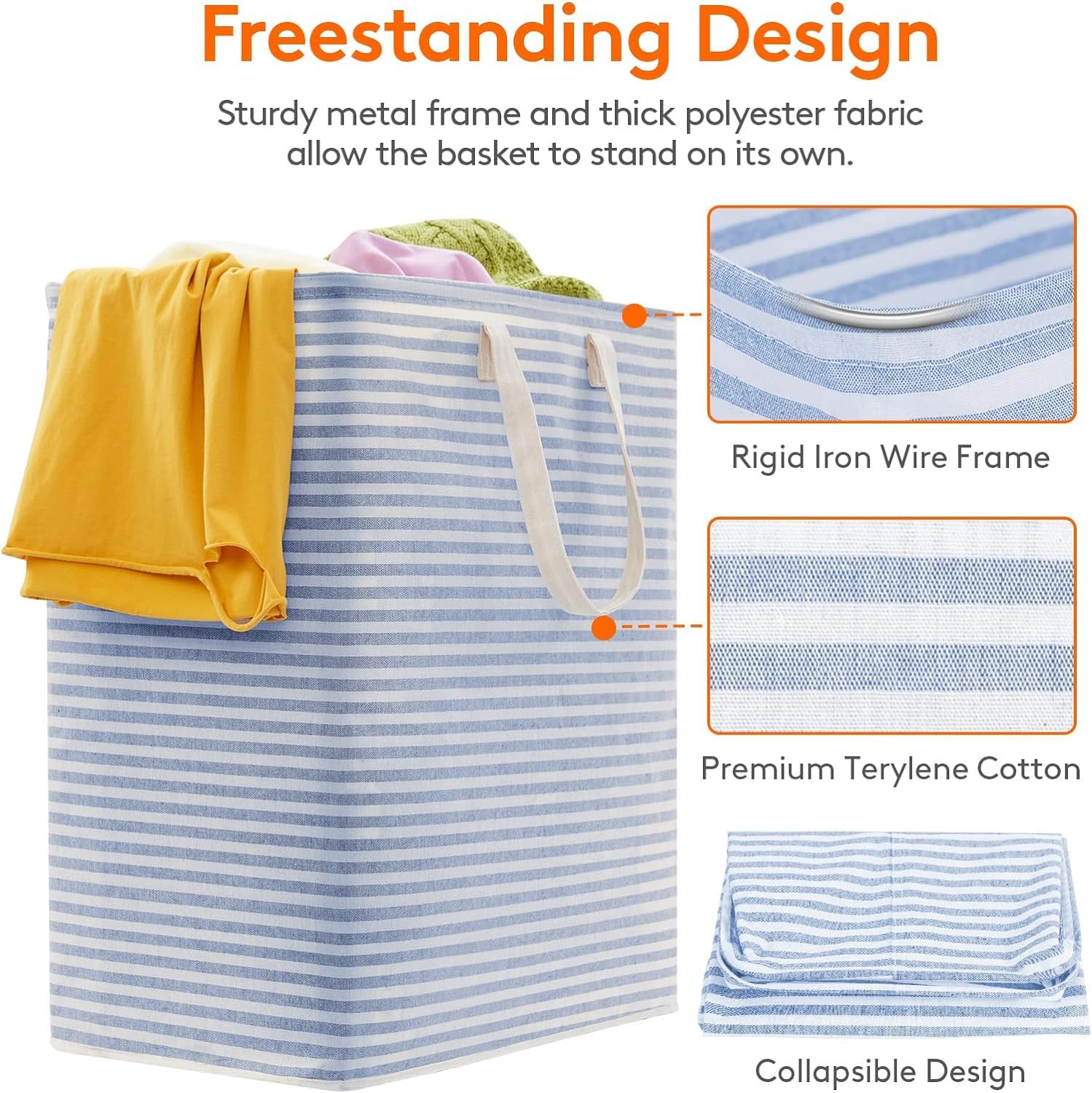 1 Pack Laundry Basket 100L Each