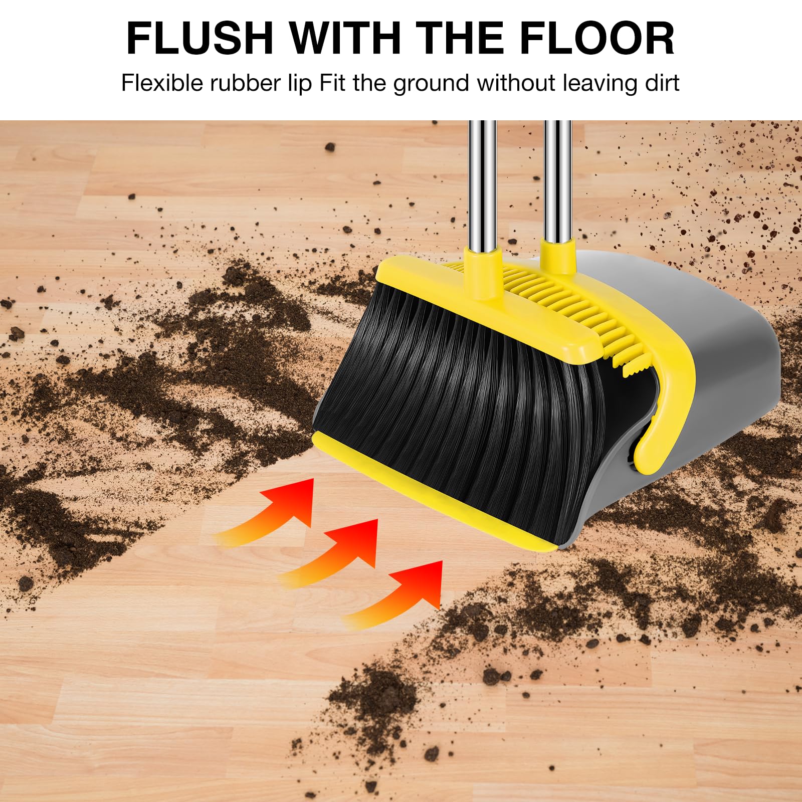 Broom and Dustpan Set (4 Count)