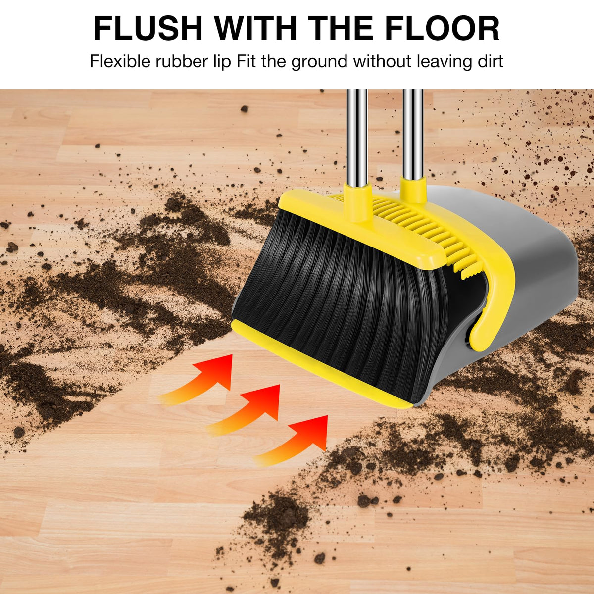 Broom and Dustpan Set (4 Count)