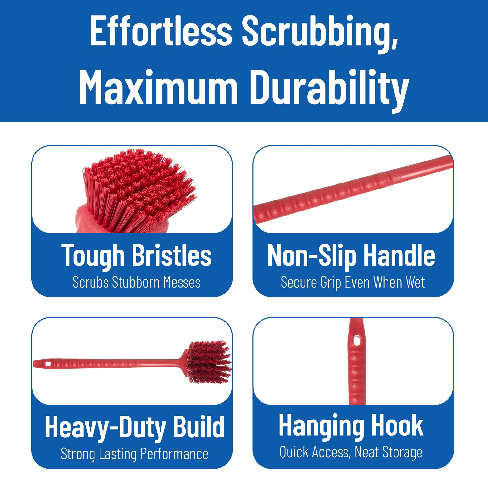20" Floater Scrub Brush with Long Handle