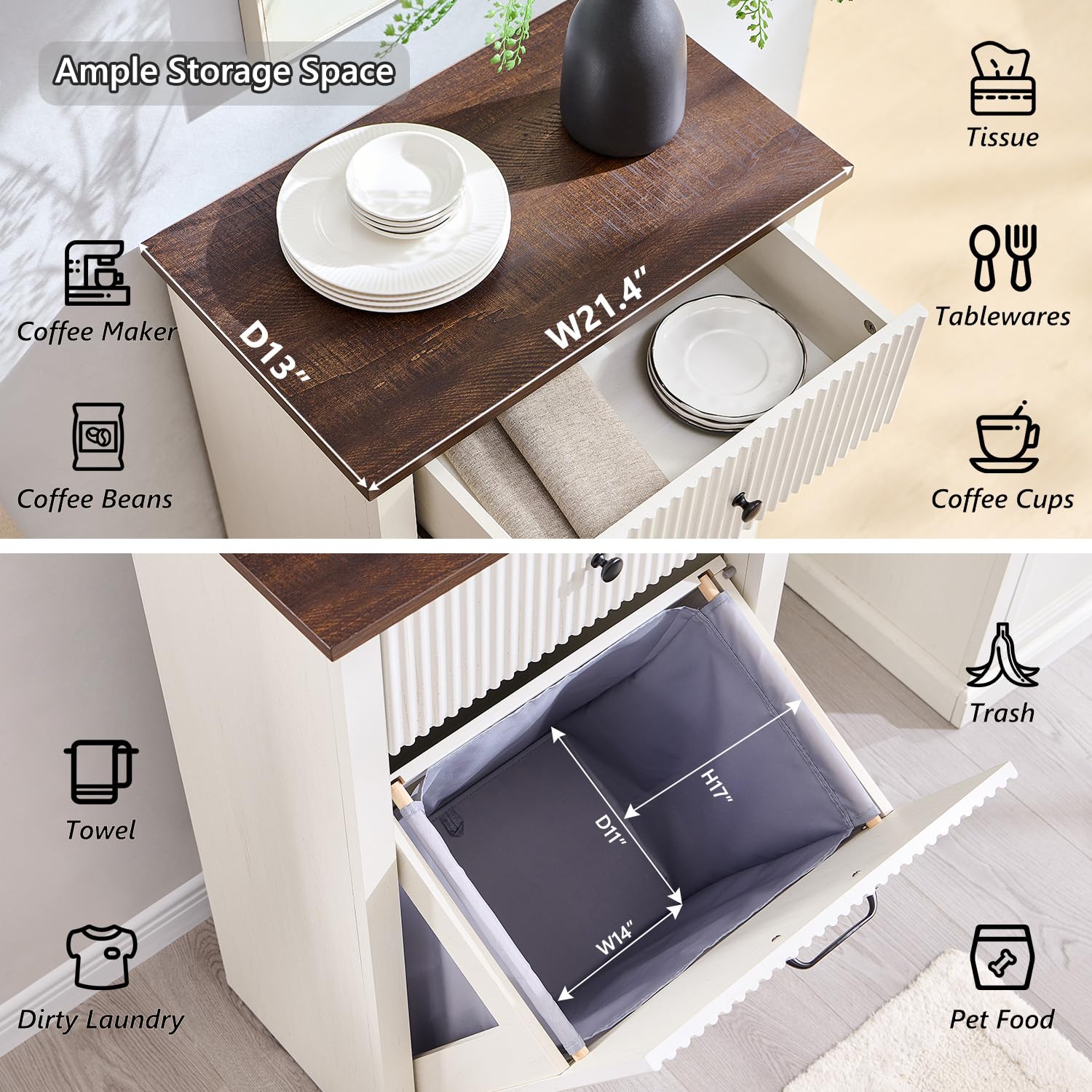 Tilt Out Trash Can Cabinet