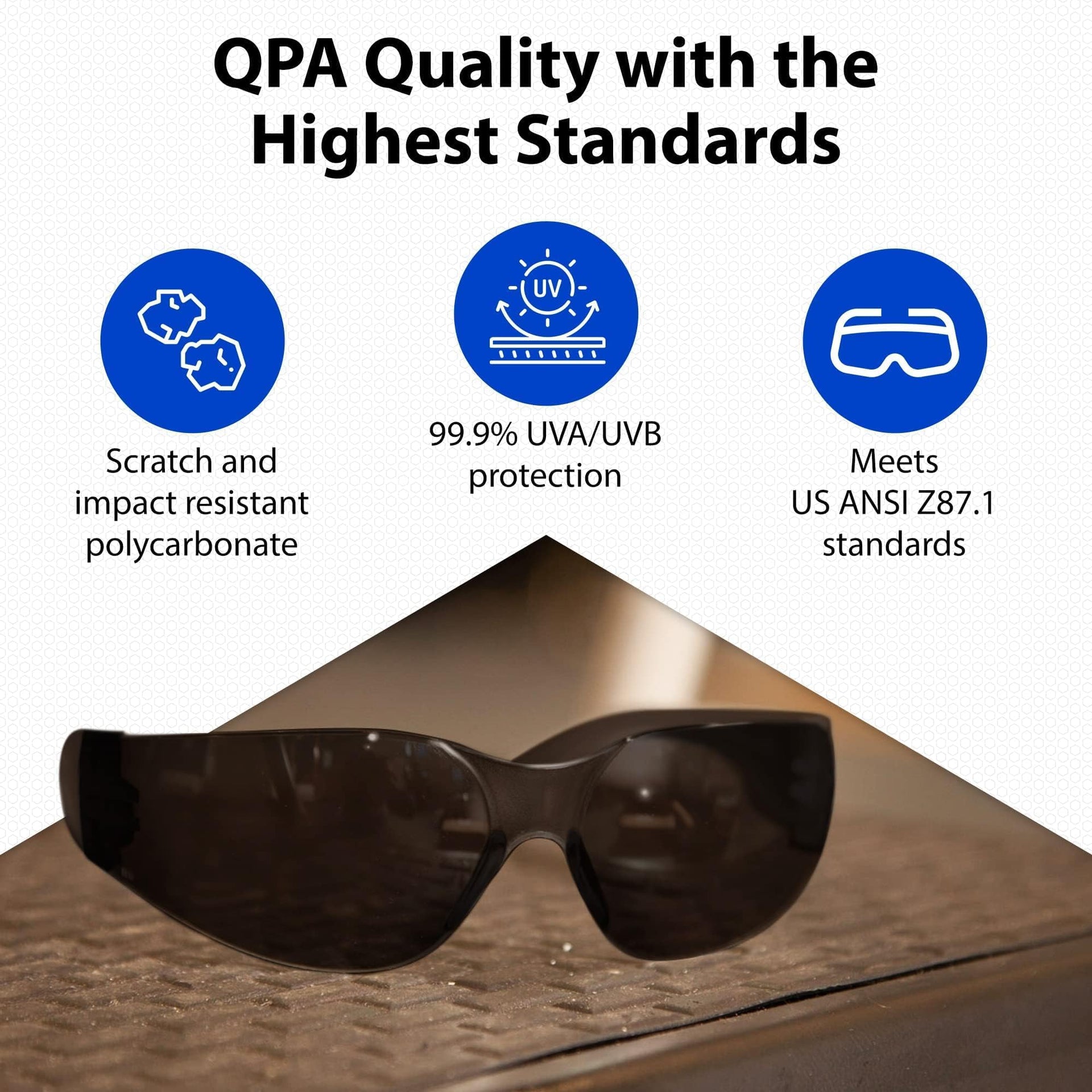 Quest Anti Fog Safety Glasses (3 Count)