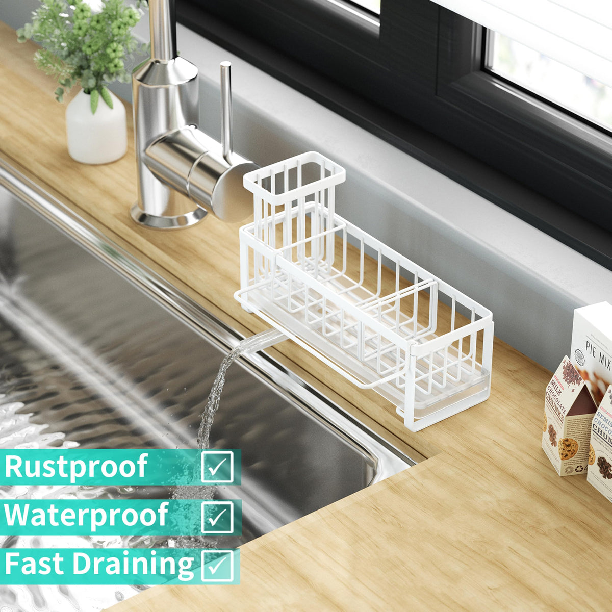 Sponge Holder for Kitchen Sink
