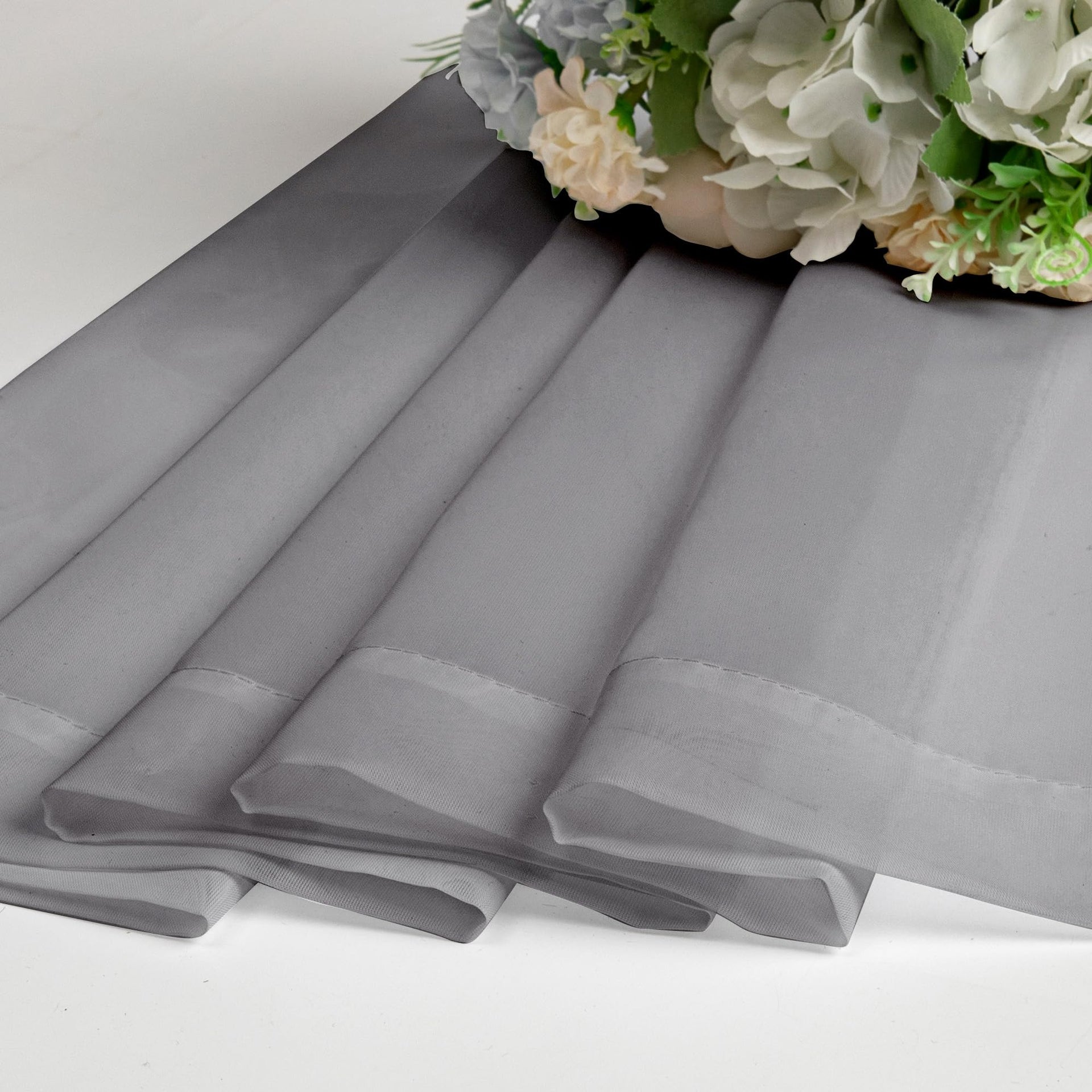 Sheer Valances for Windows 42W x 14L inches 2 Pack