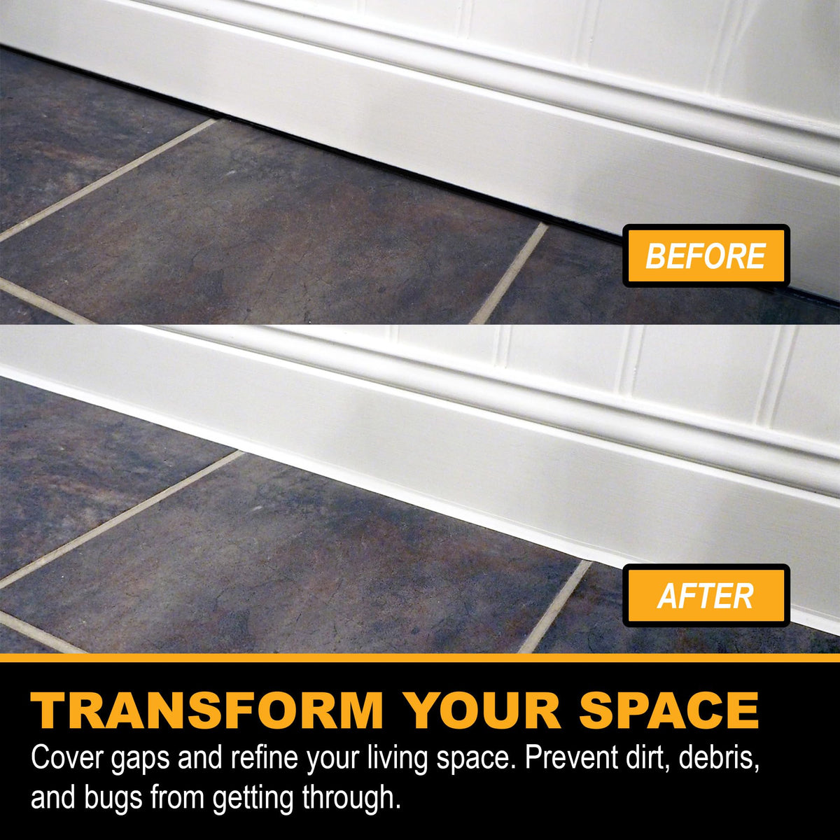 Peel & Stick Flexible Caulk Tape & Trim