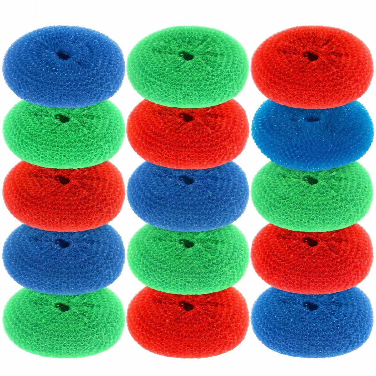 15 Pcs Plastic Dish Scrubbers (15 Count)