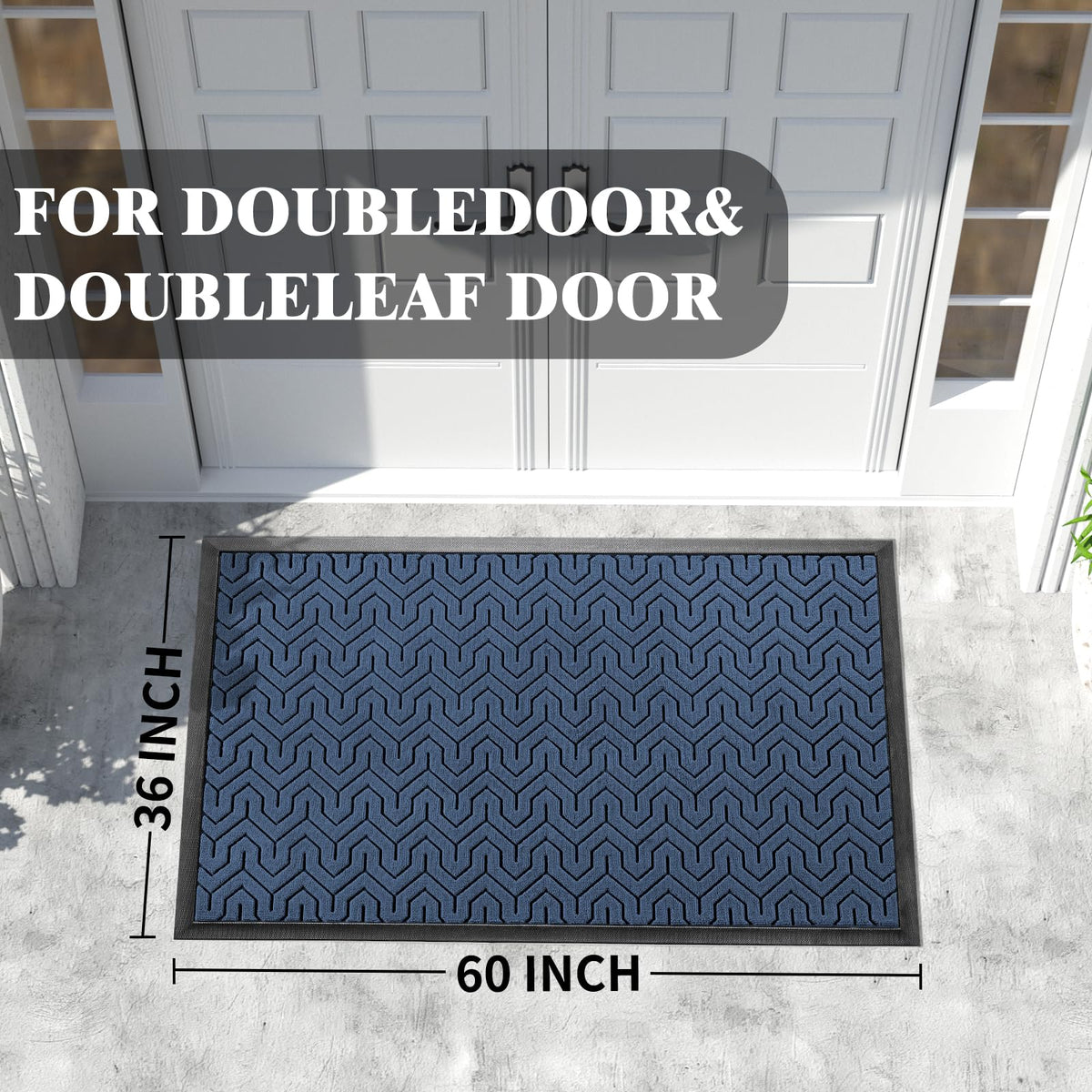 Extra Large Door Mat Outside Entrance 60x36
