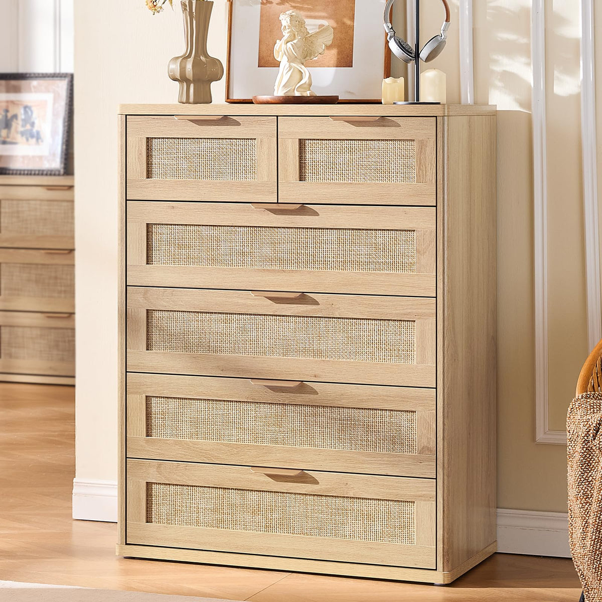 Rattan Dresser for Bedroom Set 2