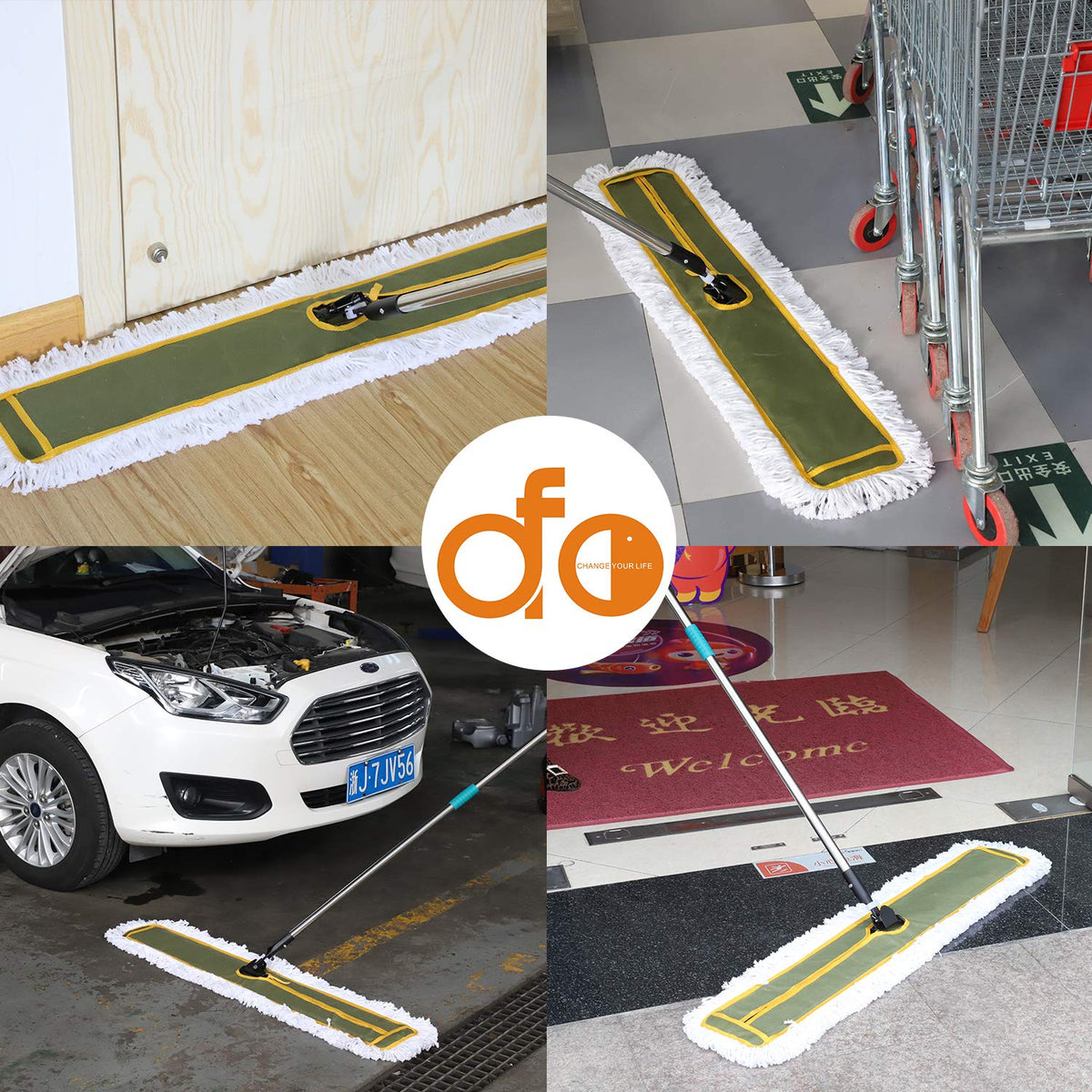 OFO 43inch Industrial Commercial Dust Mop 2 Sets (2 Count) - ModHome Supplies